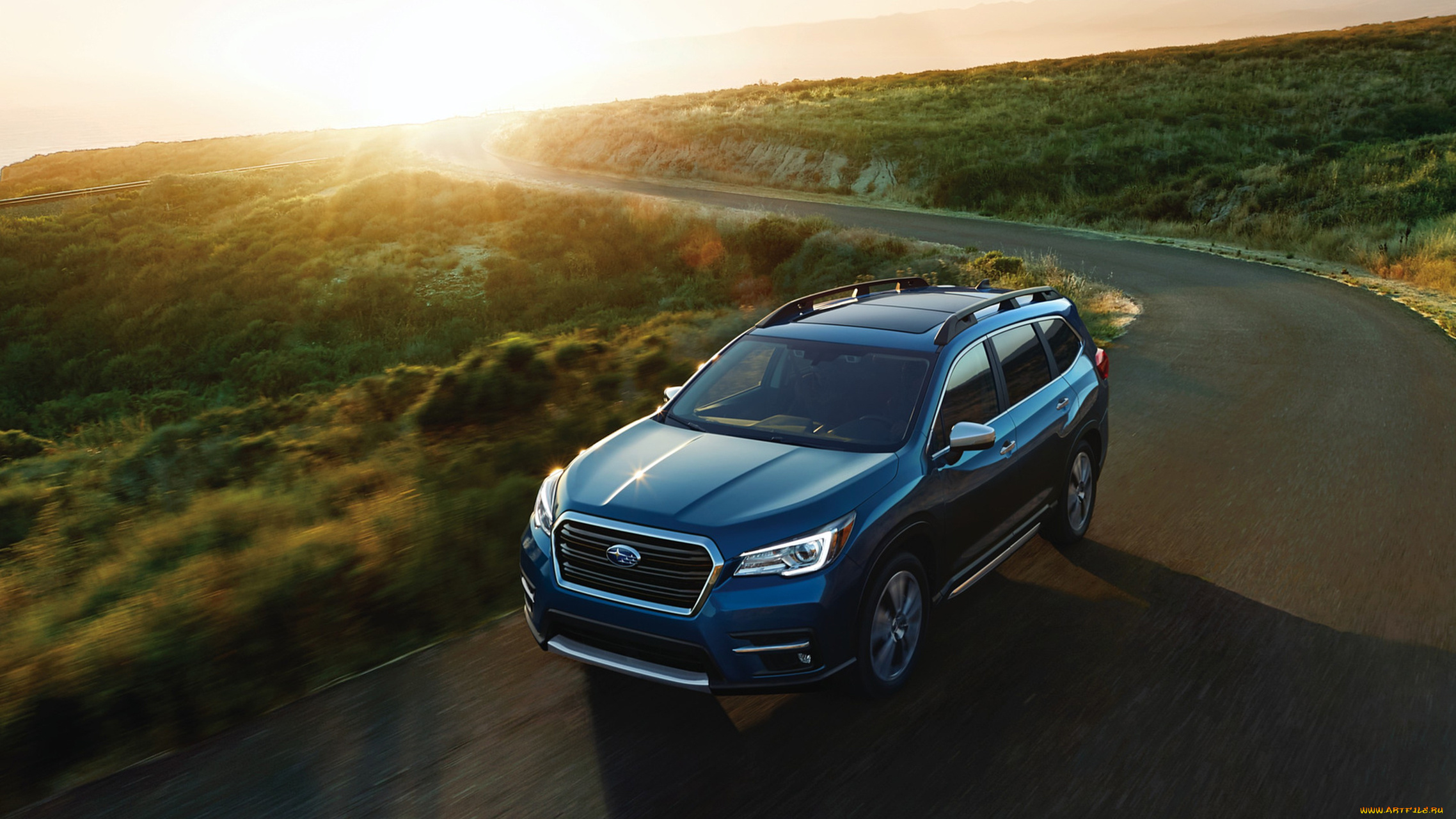 subaru, ascent, 2019, автомобили, subaru, синий, внедорожник, 2019, ascent