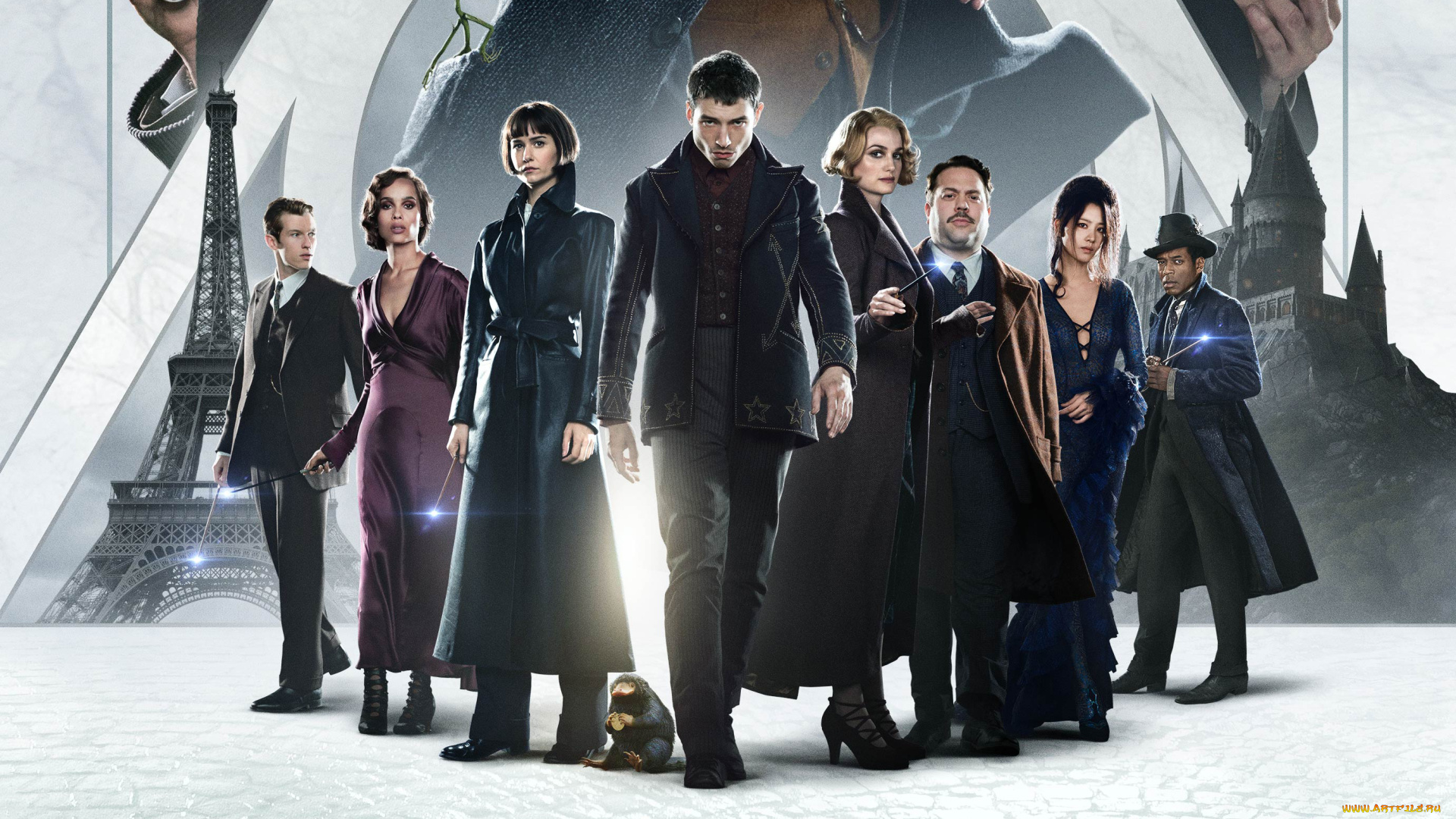 фантастические, твари, , преступления, грин-де-вальда, , 2018, кино, фильмы, fantastic, beasts, , the, crimes, of, grindelwald, эдди, редмэйн, джонни, депп, фэнтези, постер, fantastic, beasts, the, crimes, of, grindlewald