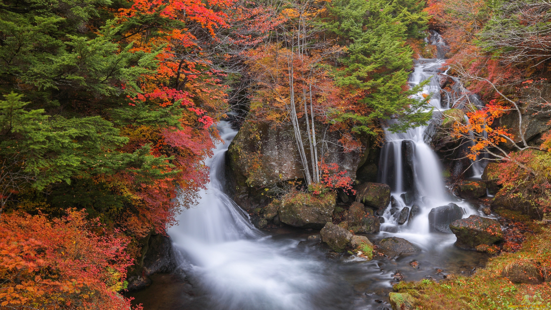 природа, водопады, простор