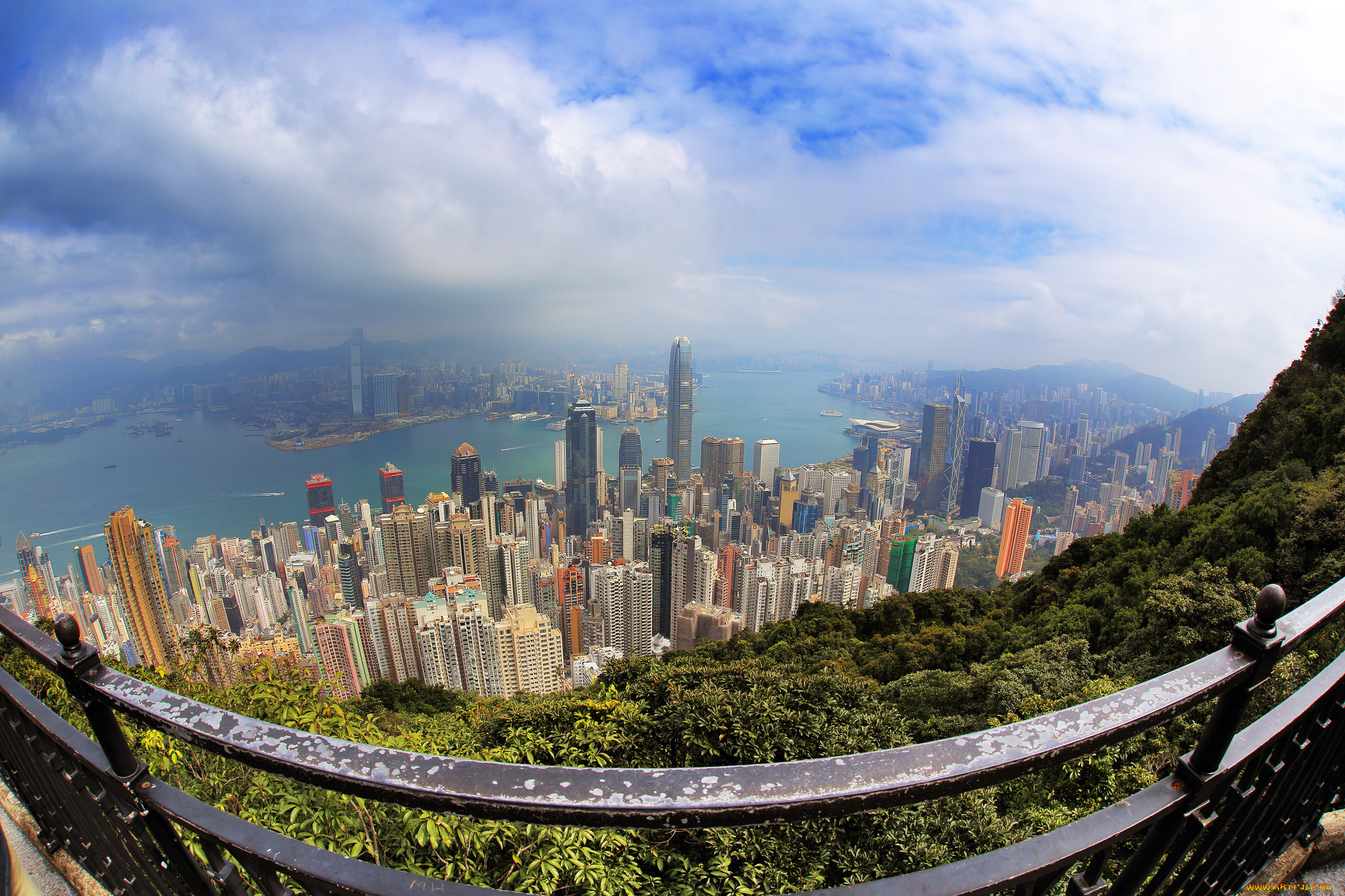 города, -, панорамы, простор