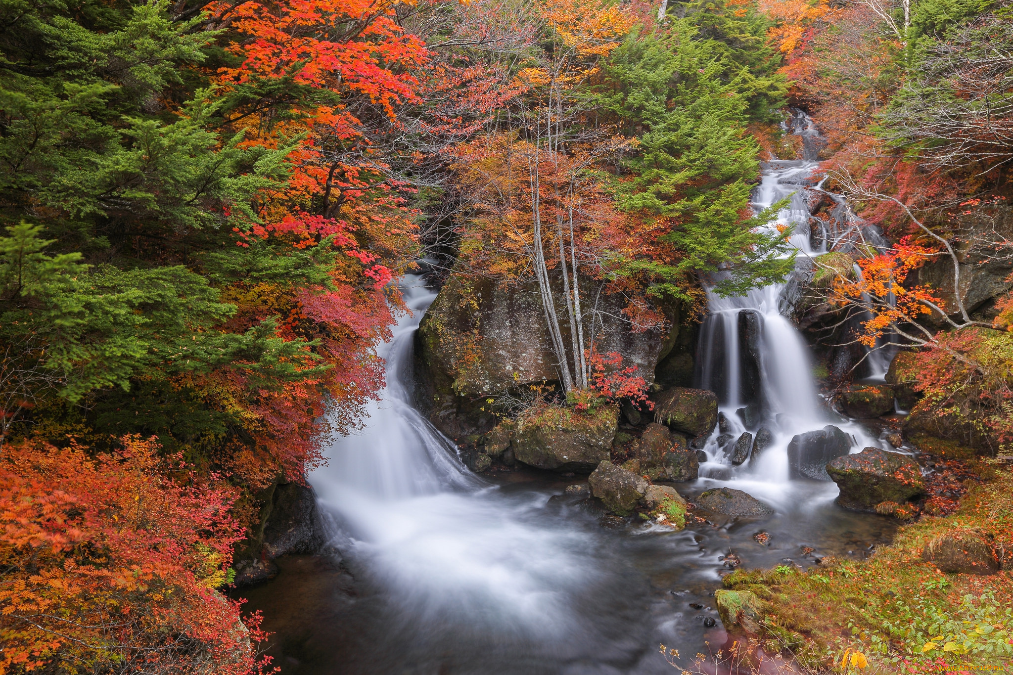 природа, водопады, простор