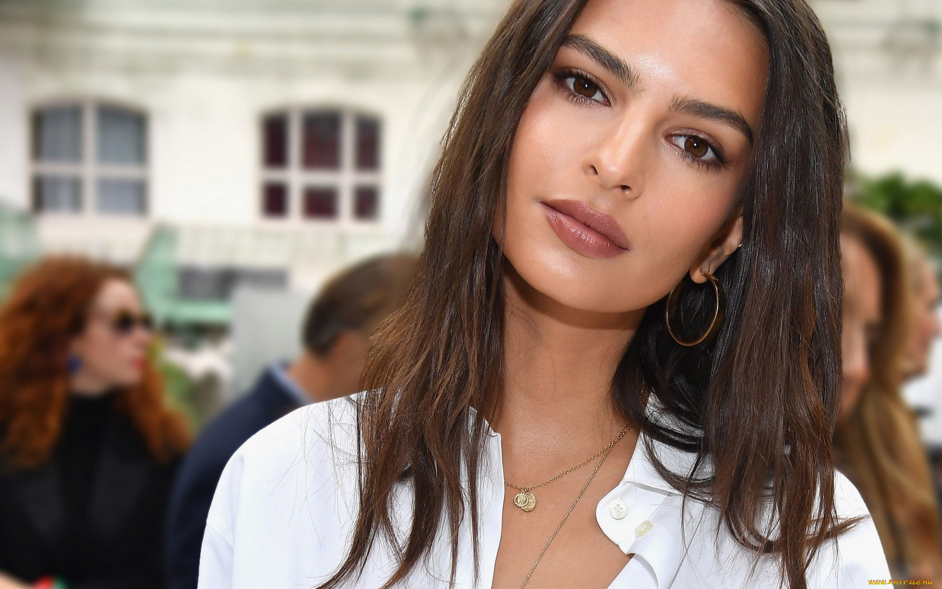 девушки, emily, ratajkowski, серьга