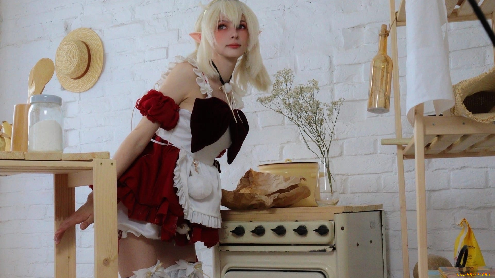 dabllme, девушки, -, креатив, , косплей, костюм, образ, кухня