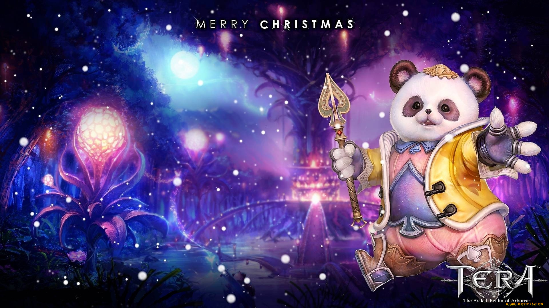 видео, игры, tera, , the, exiled, realm, of, arborea, панда, посох, город