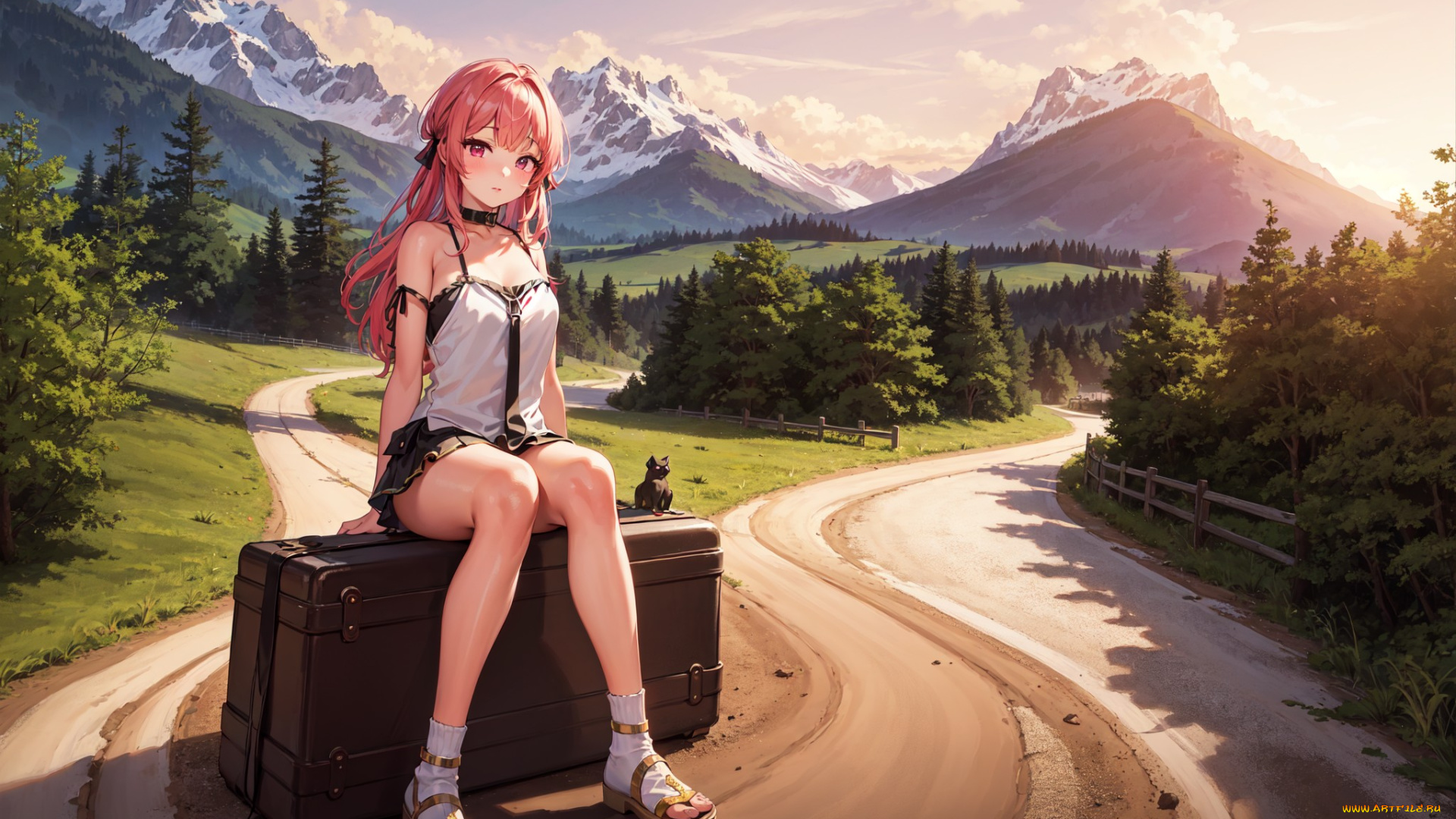 аниме, пейзажи, , природа, нейросети, графика, нейроарт, ai, art, нейронные, сети, рисунки, нейро, искусство