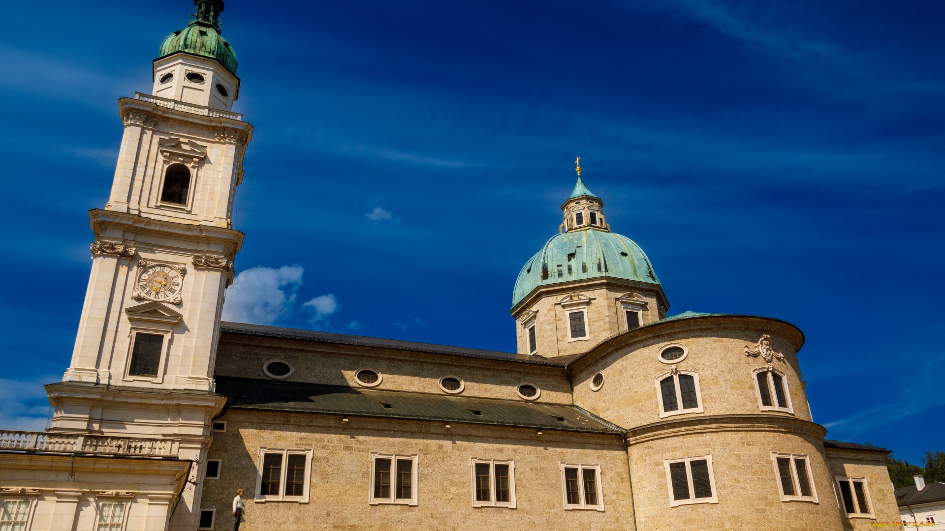 города, зальцбург, , австрия, собор