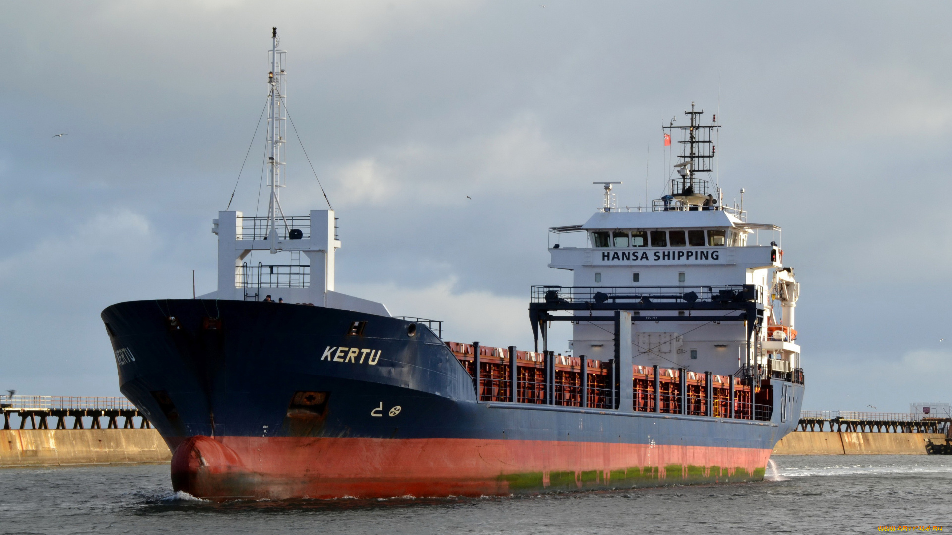 корабли, грузовые, суда, большой, контейнеровоз, kertu, hansa, shipping