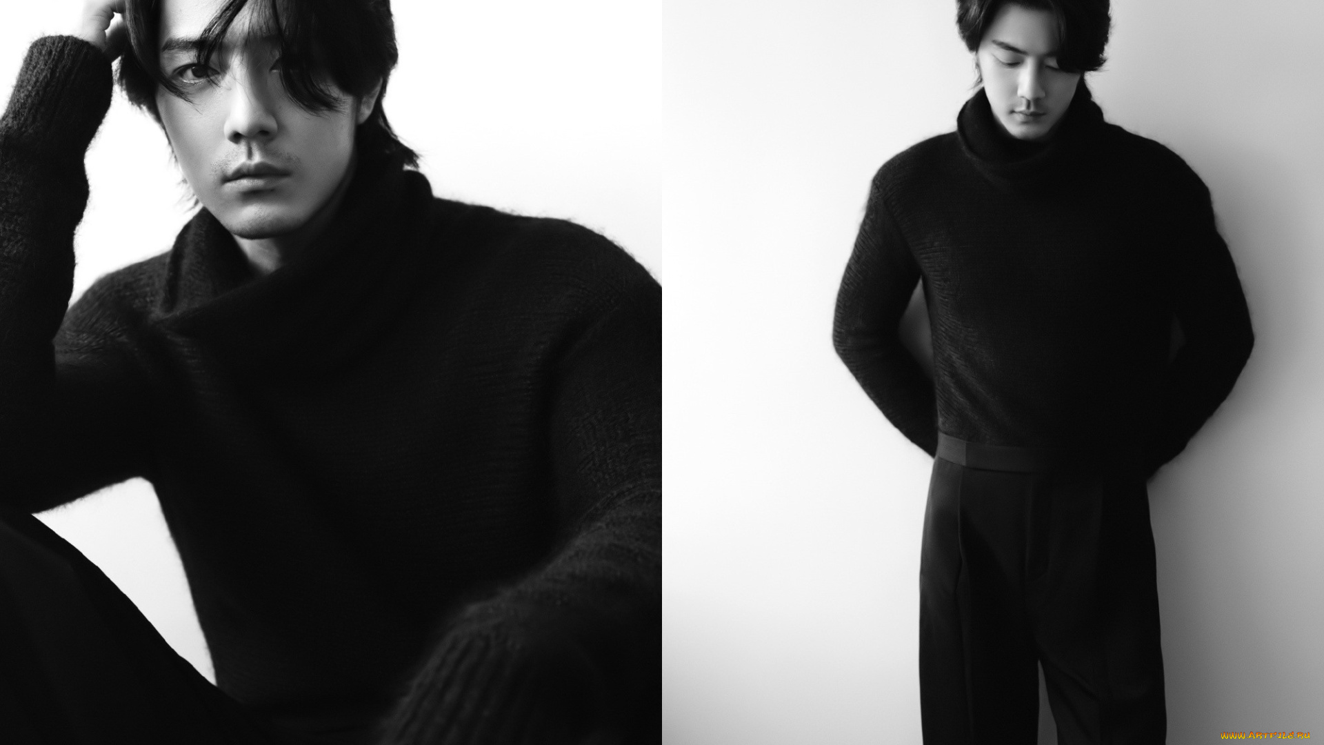 мужчины, xiao, zhan, актер, свитер