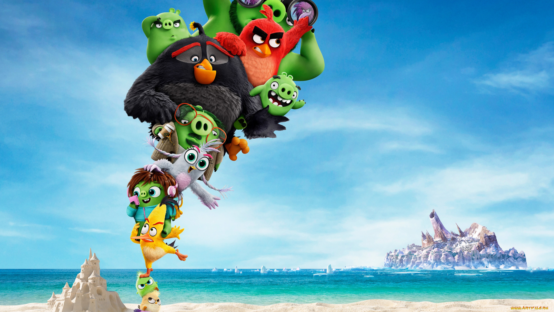 the, angry, birds, movie, 2, , 2019, мультфильмы, the, angry, birds, movie, 2, angry, birds2, в, кино, постер, анимация