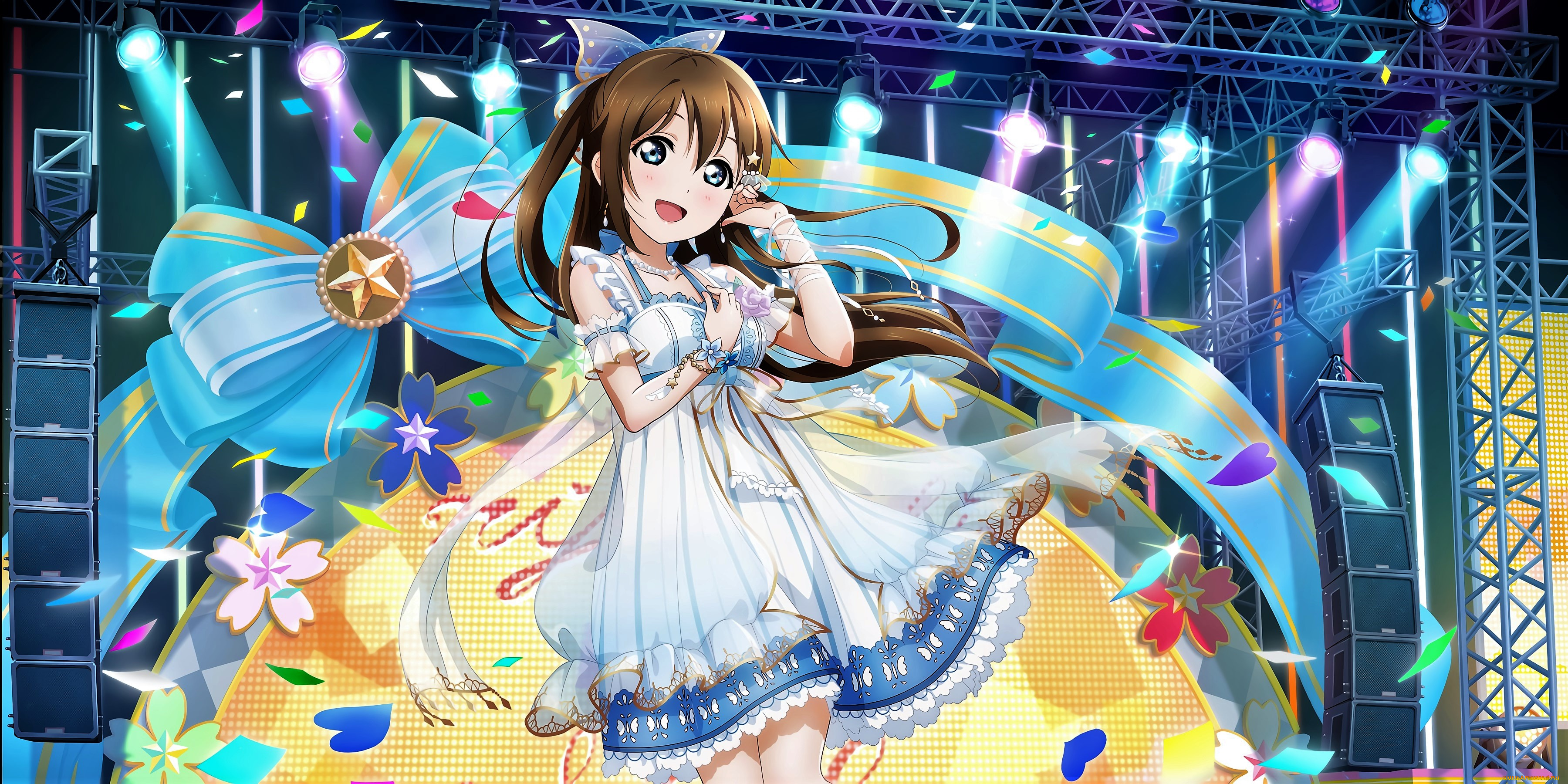 аниме, love, live, , school, idol, project, девочка, сцена