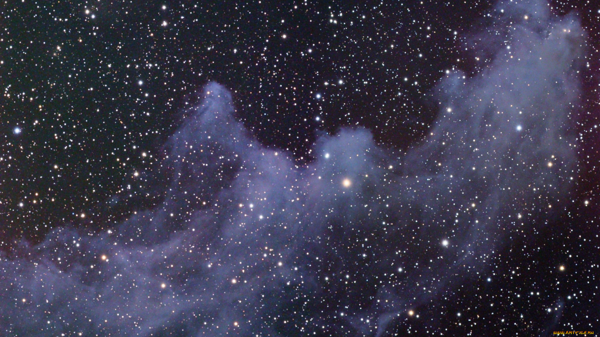 туманность, голова, ведьмы, космос, галактики, туманности