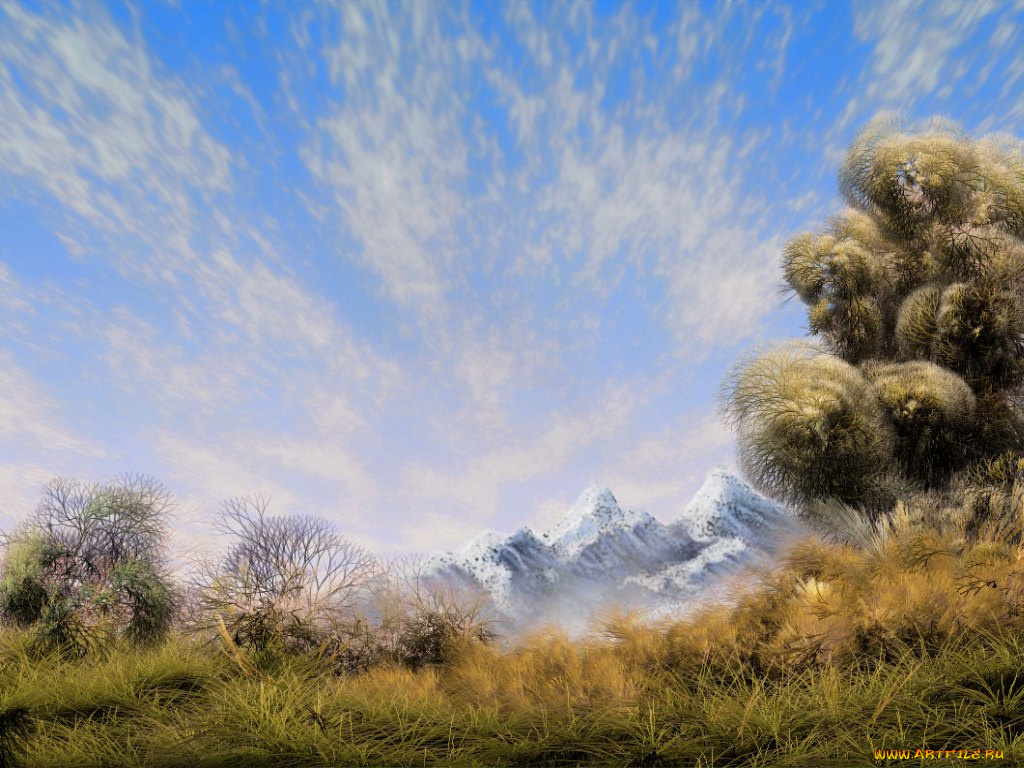 рисованные, природа