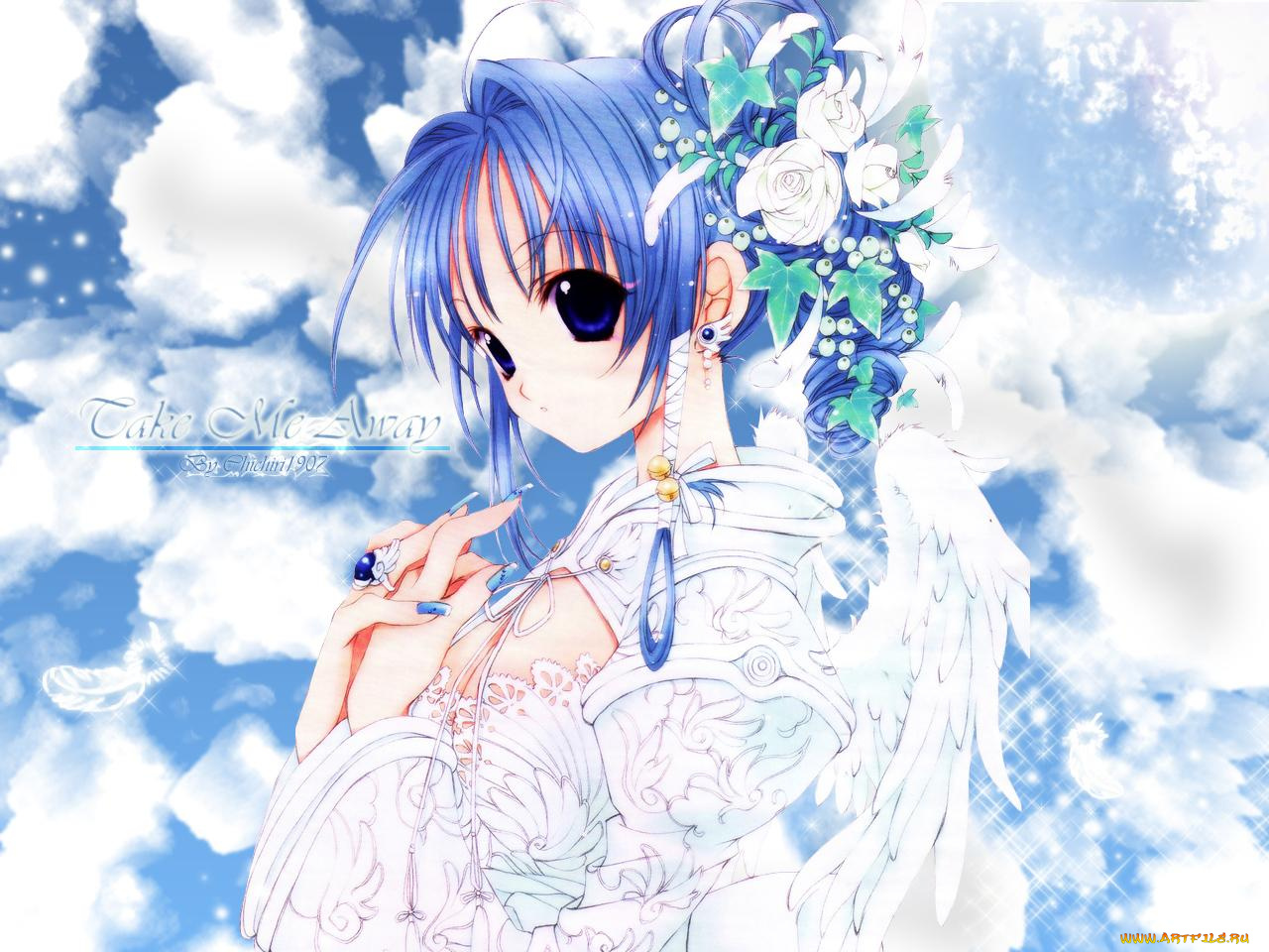 аниме, angel, dust