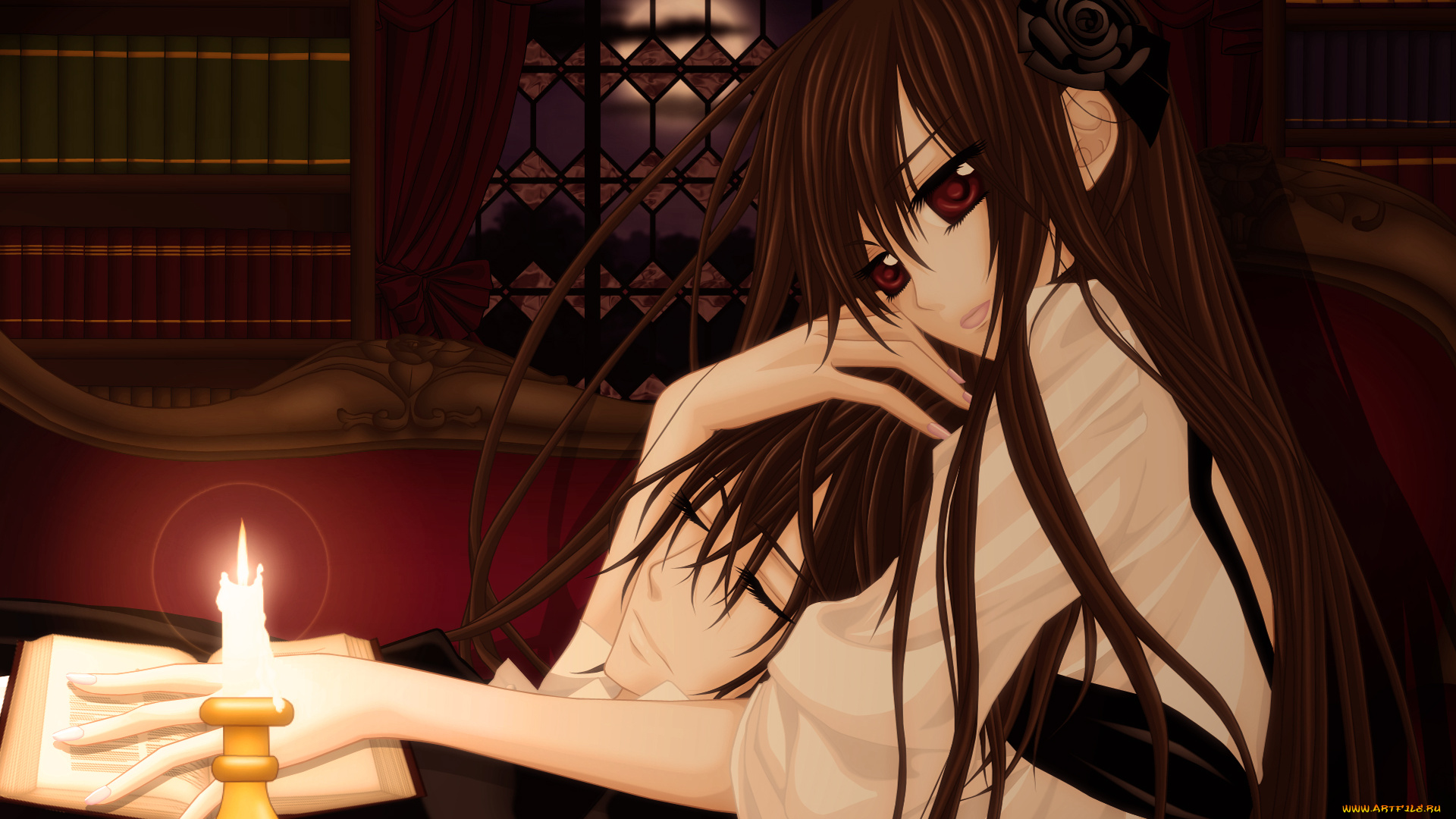 аниме, vampire, knight