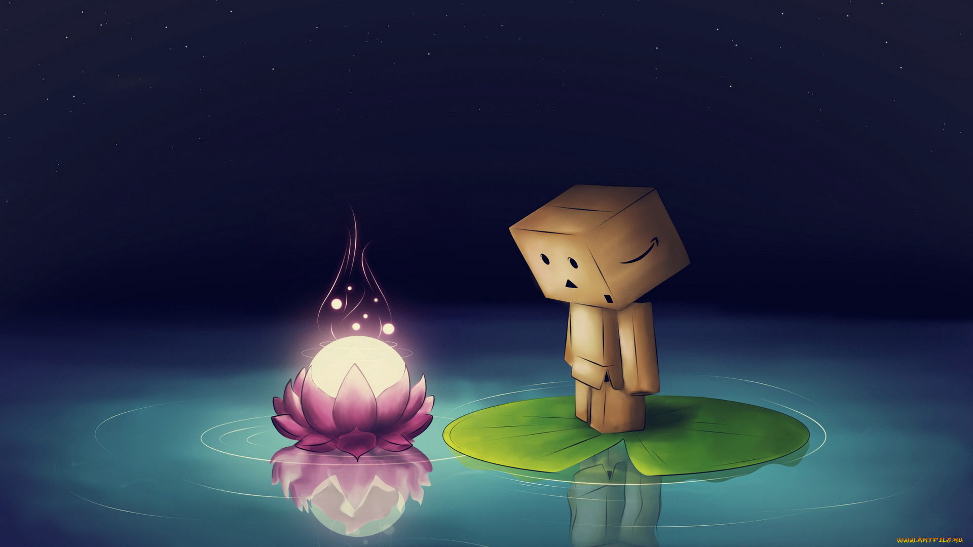 3д, графика, другое, коробочка, человечек