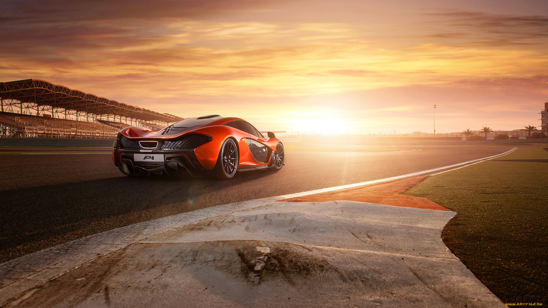 2013, mclaren, p1, автомобили, mclaren, дорога, закат, p1