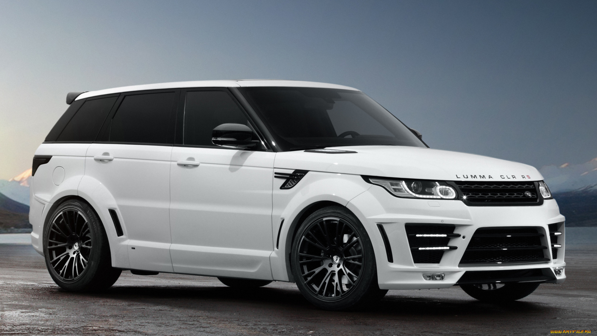 автомобили, range, rover, white, rover, design, tuning, range, lumma