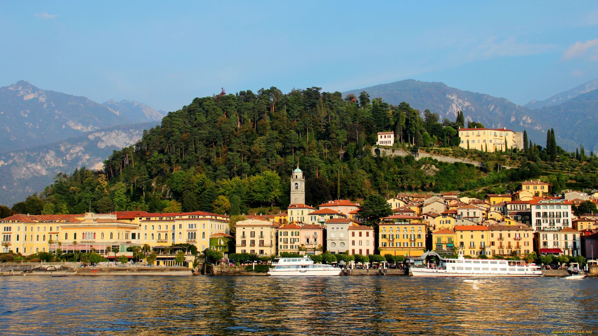 италия, ломбардия, белладжо, города, амальфийское, и, лигурийское, побережье, , италия, море, белладжо, ломбардия, дома, катер