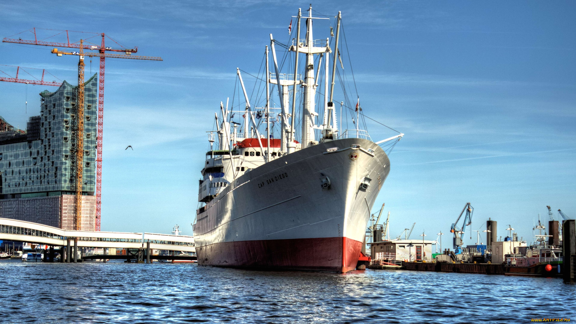 корабли, грузовые, суда, красавец