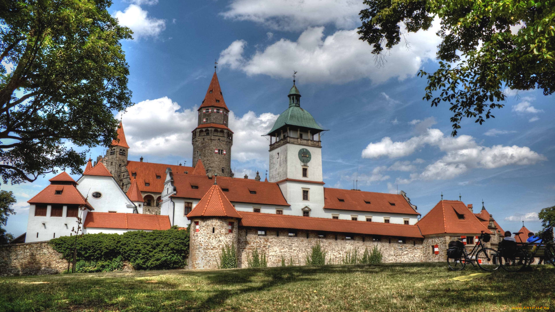 замок, боузов, , Чехия, города, -, дворцы, , замки, , крепости, замок