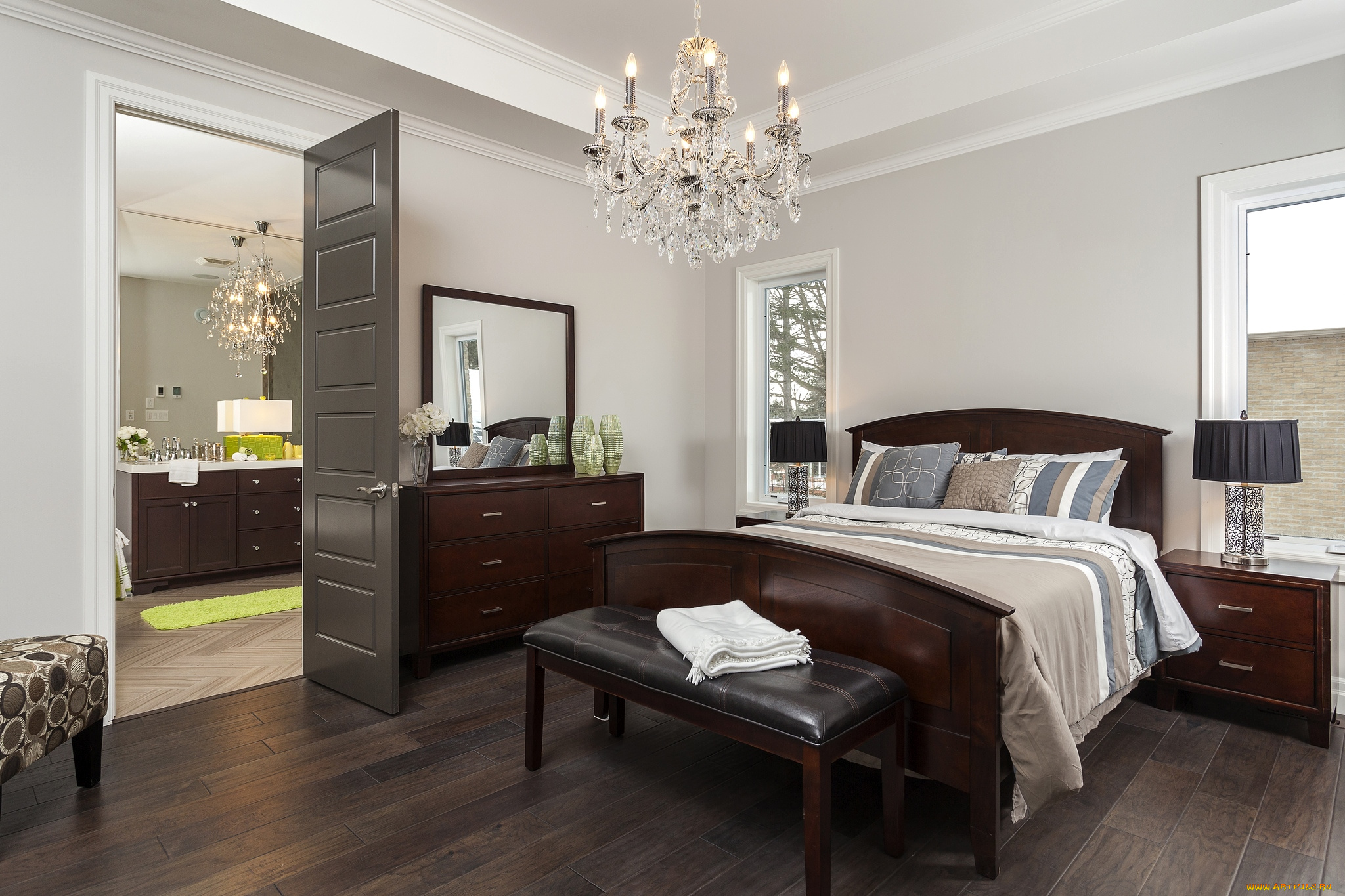 интерьер, спальня, кровать