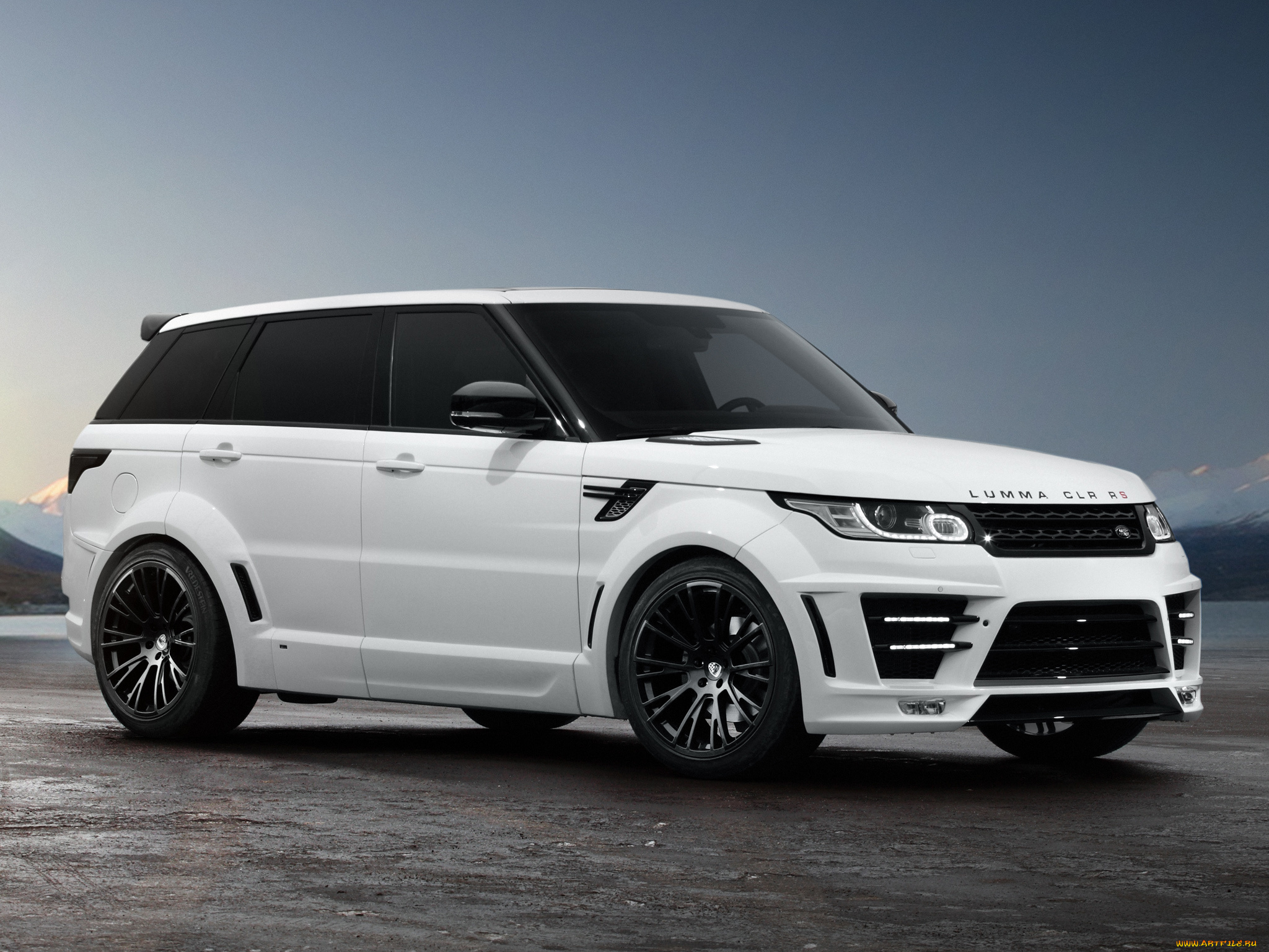 автомобили, range, rover, white, rover, design, tuning, range, lumma
