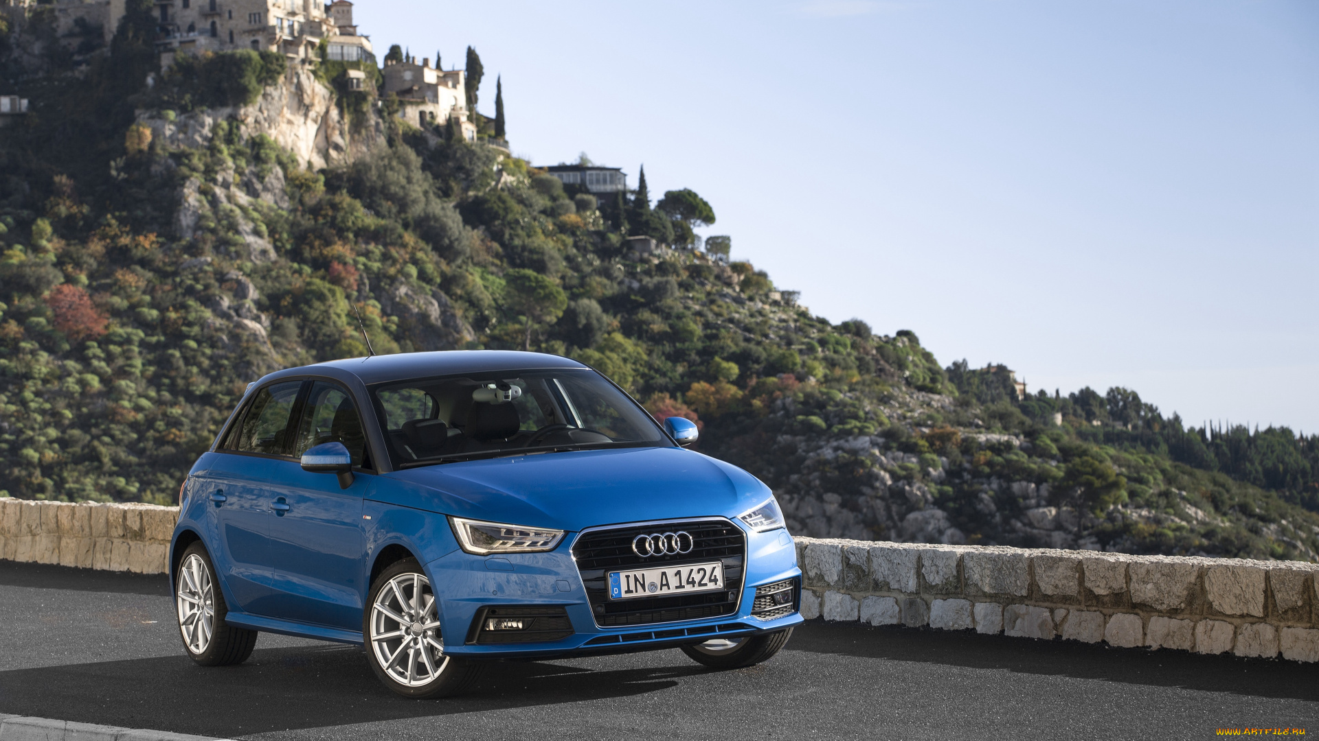 автомобили, audi, 8x, s, line, tfsi, sportback, a1, синий, 2014г