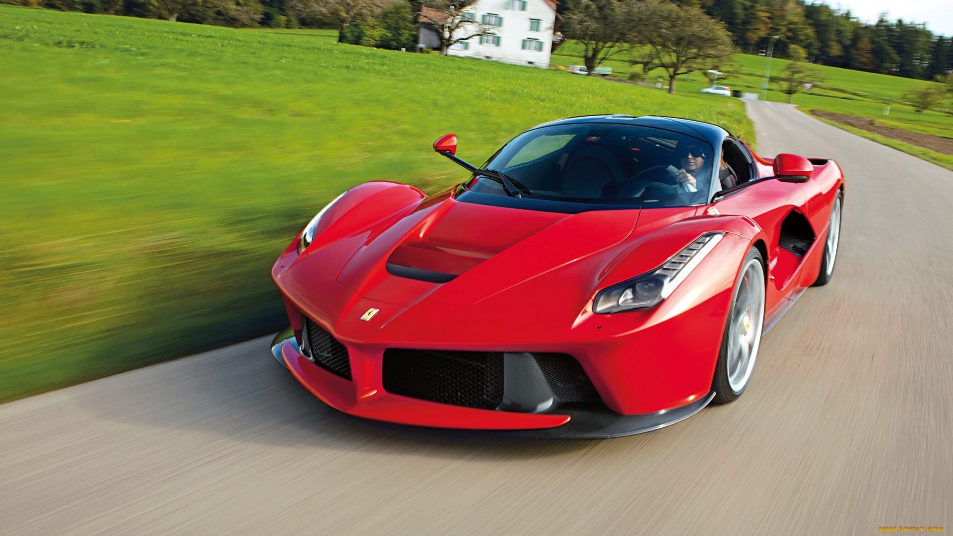 автомобили, ferrari, la, 2013г, красный