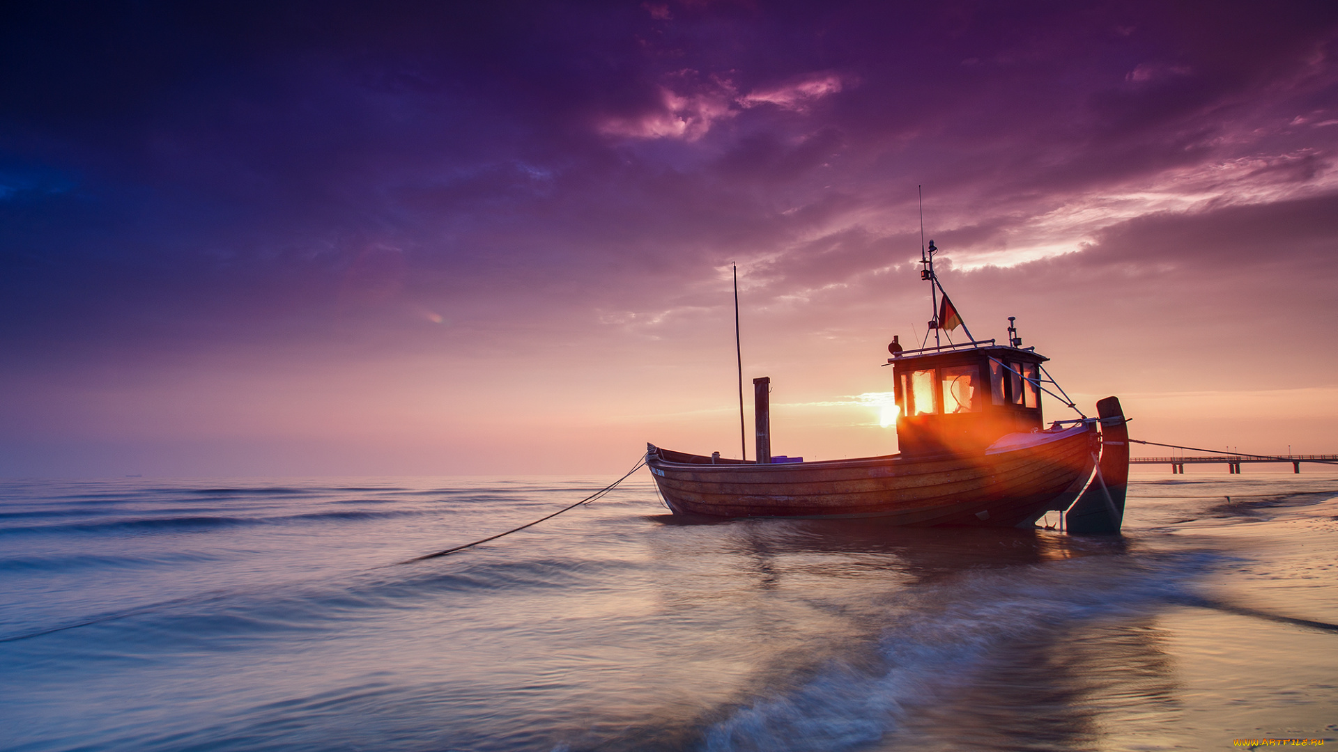 корабли, баржи, свет, солнце, лодка, баржа, балтийское, море