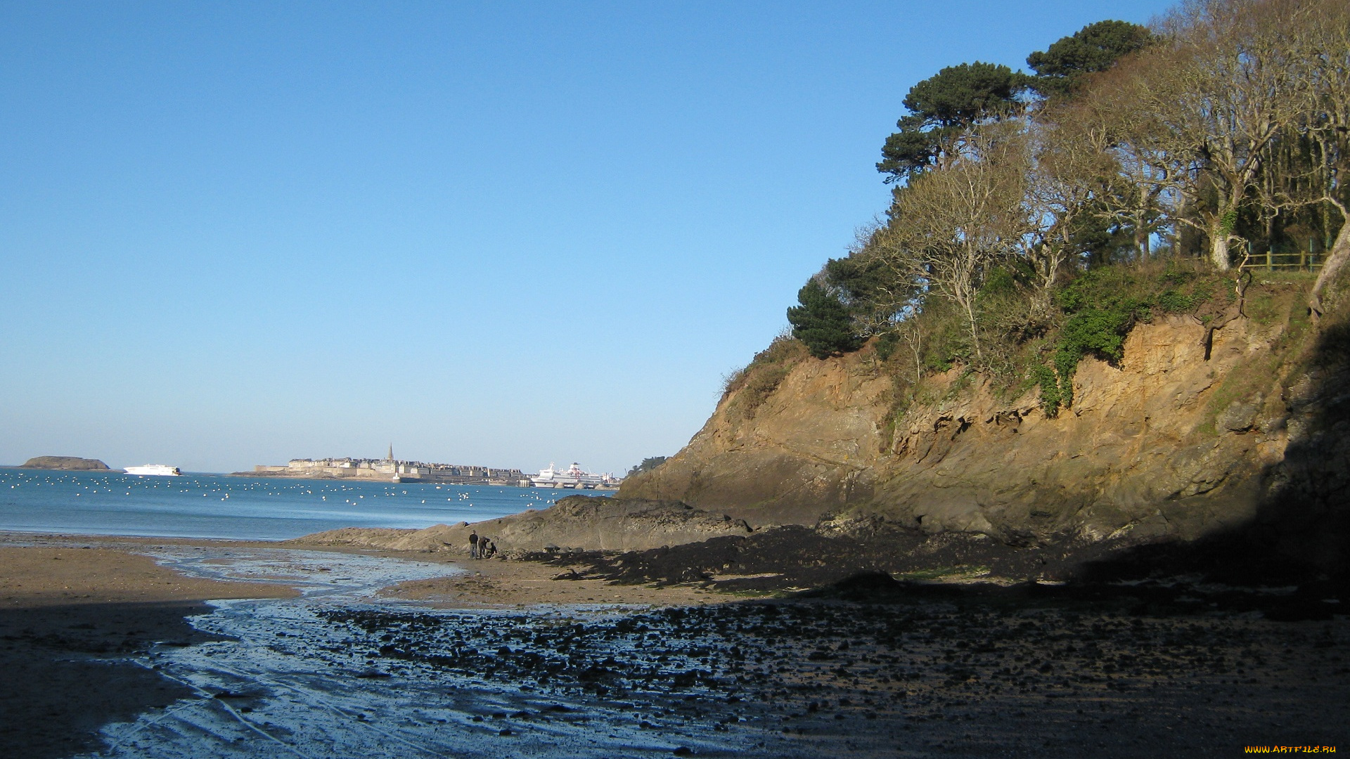 пейзаж, , франция, природа, побережье, франция, ла-манш