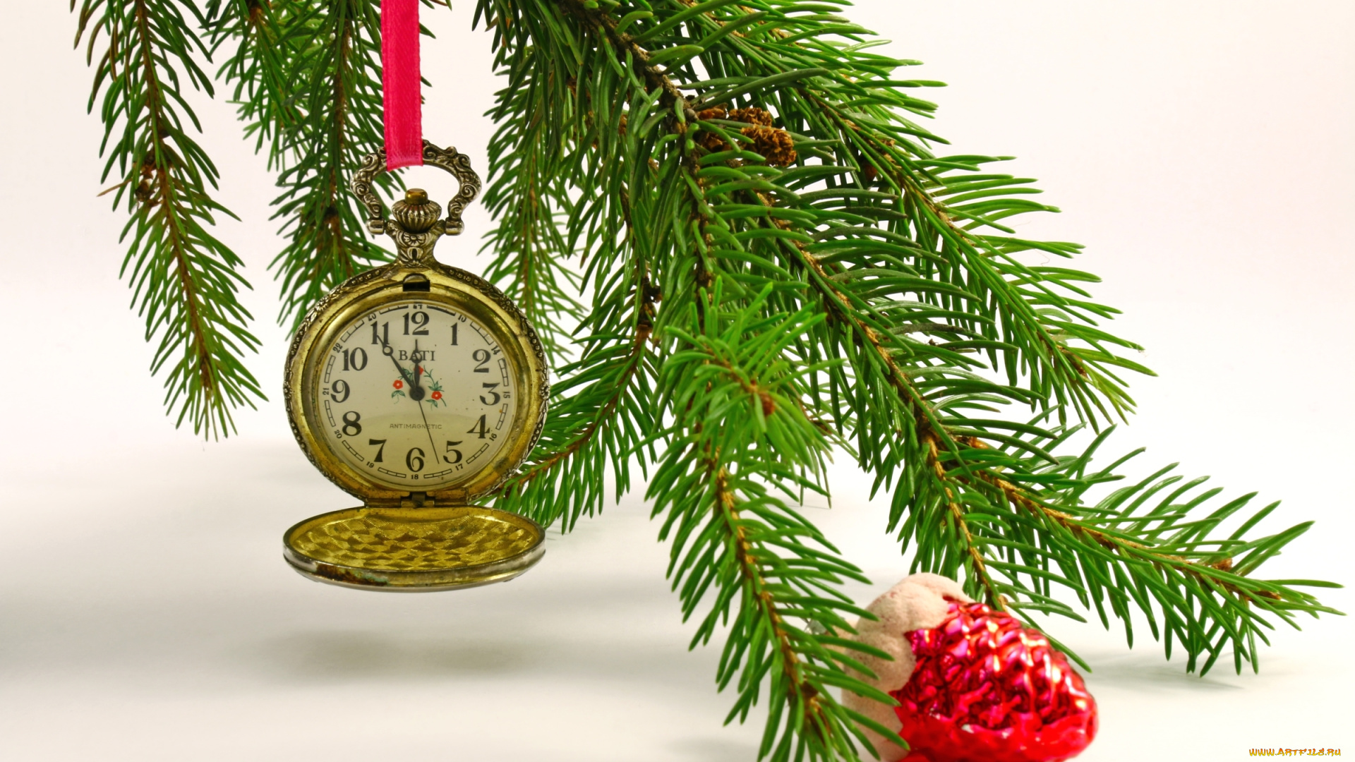 праздничные, -, разное, , новый, год, игрушка, часы, ель