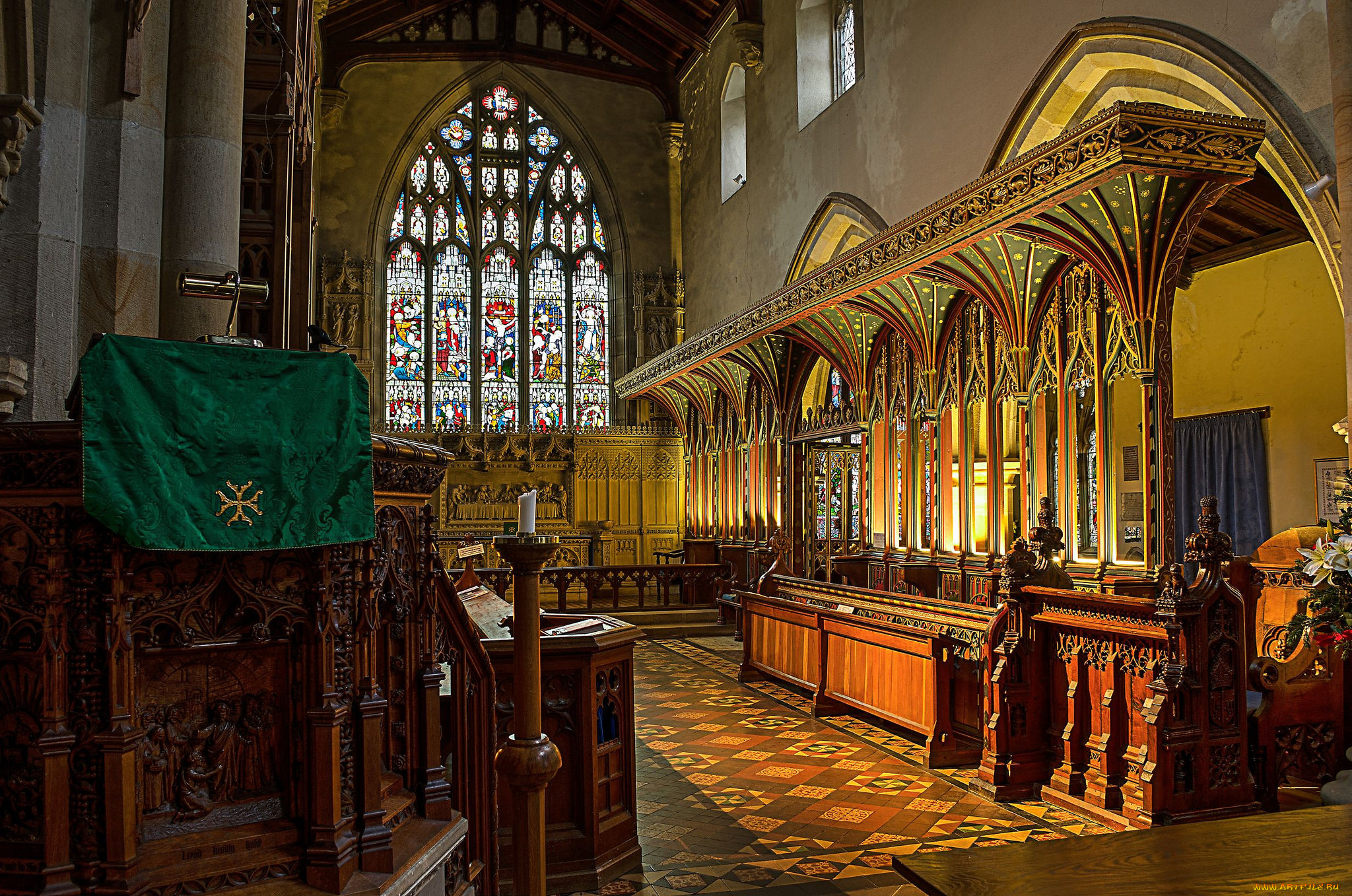 интерьер, убранство, , роспись, храма, храм