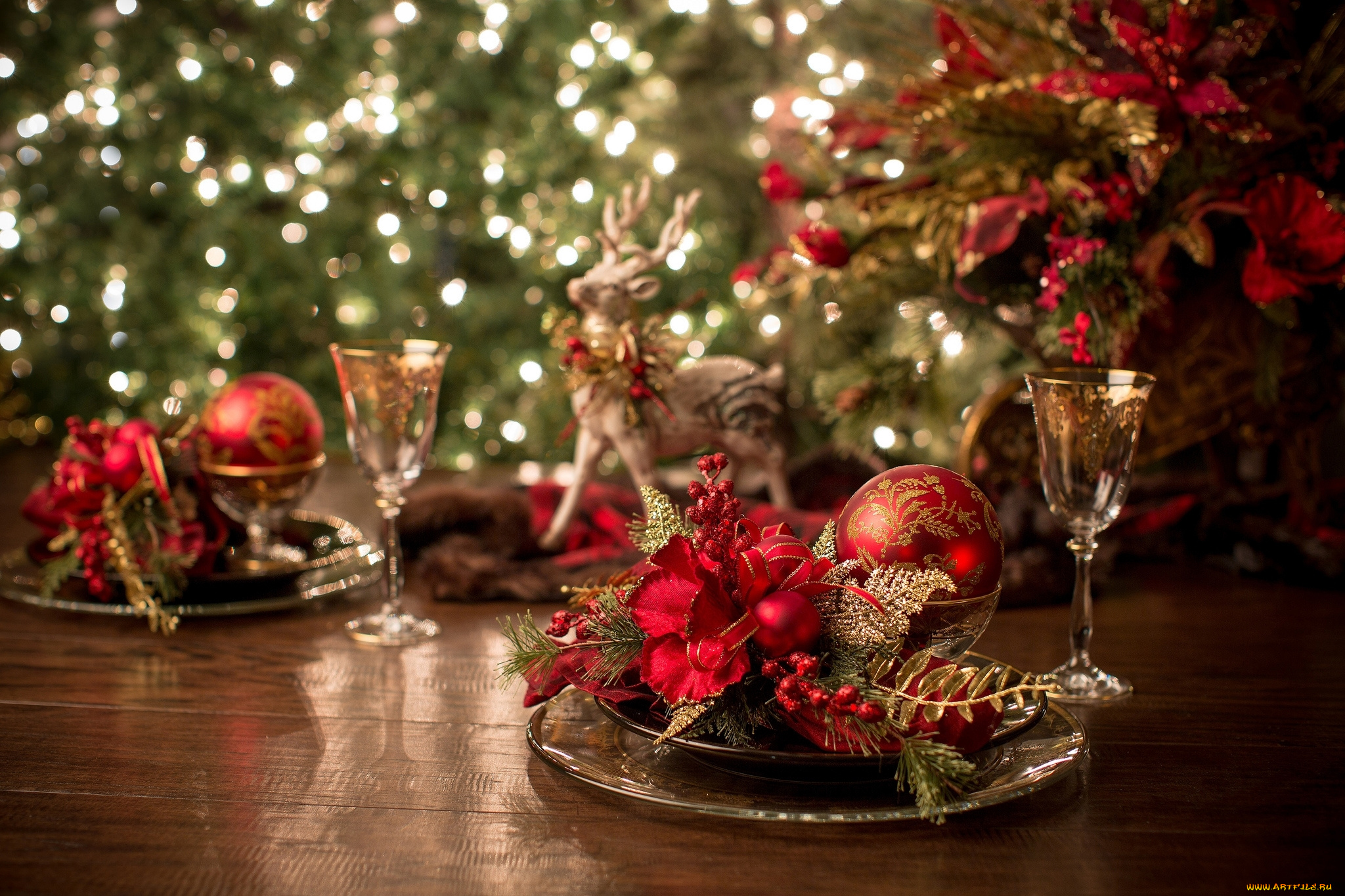 праздничные, -, разное, , новый, год, праздник, декор, игрушки, олень, бокал