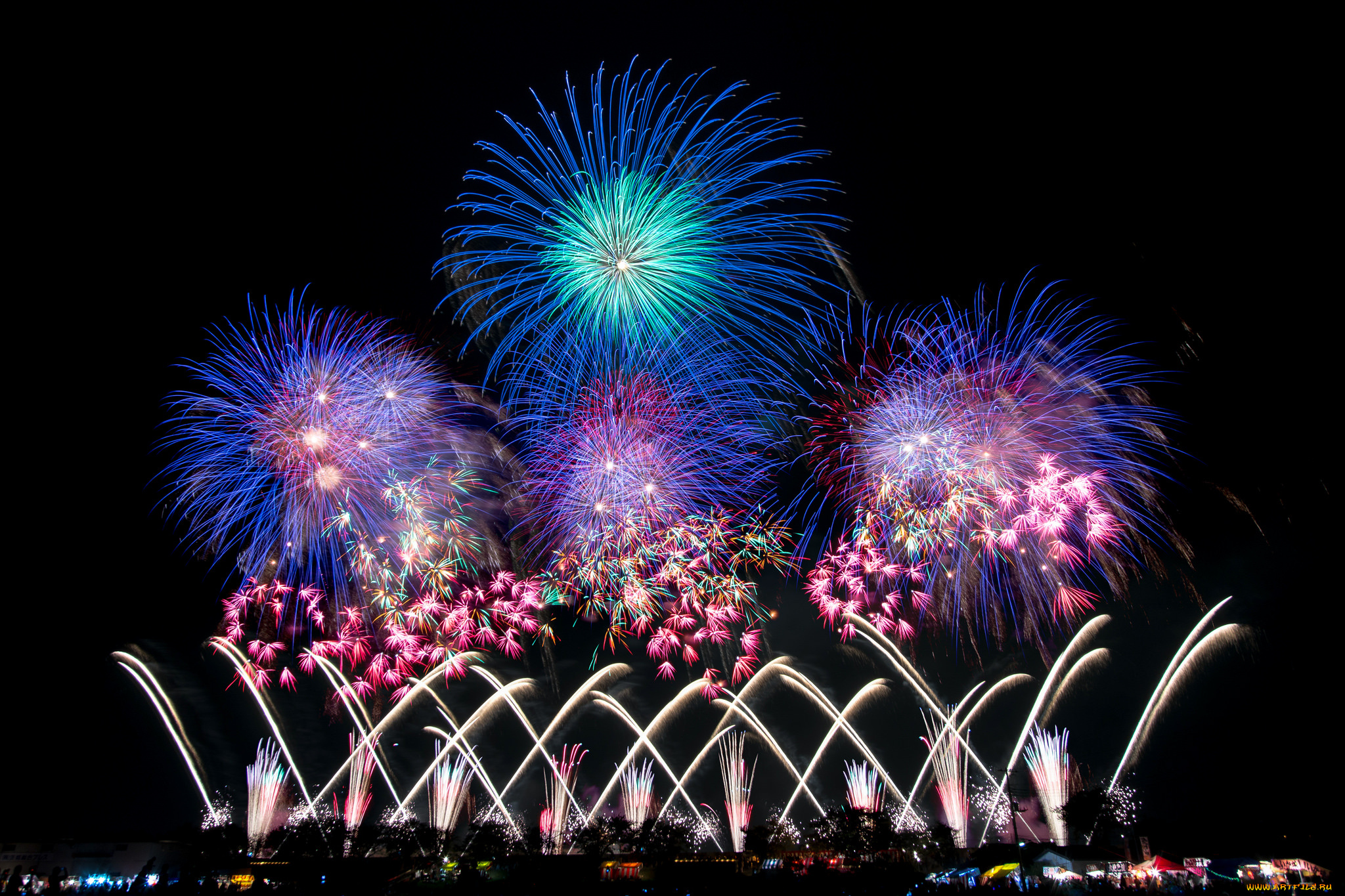 разное, салюты, , фейерверки, салют, ночь, искры, фейерверк