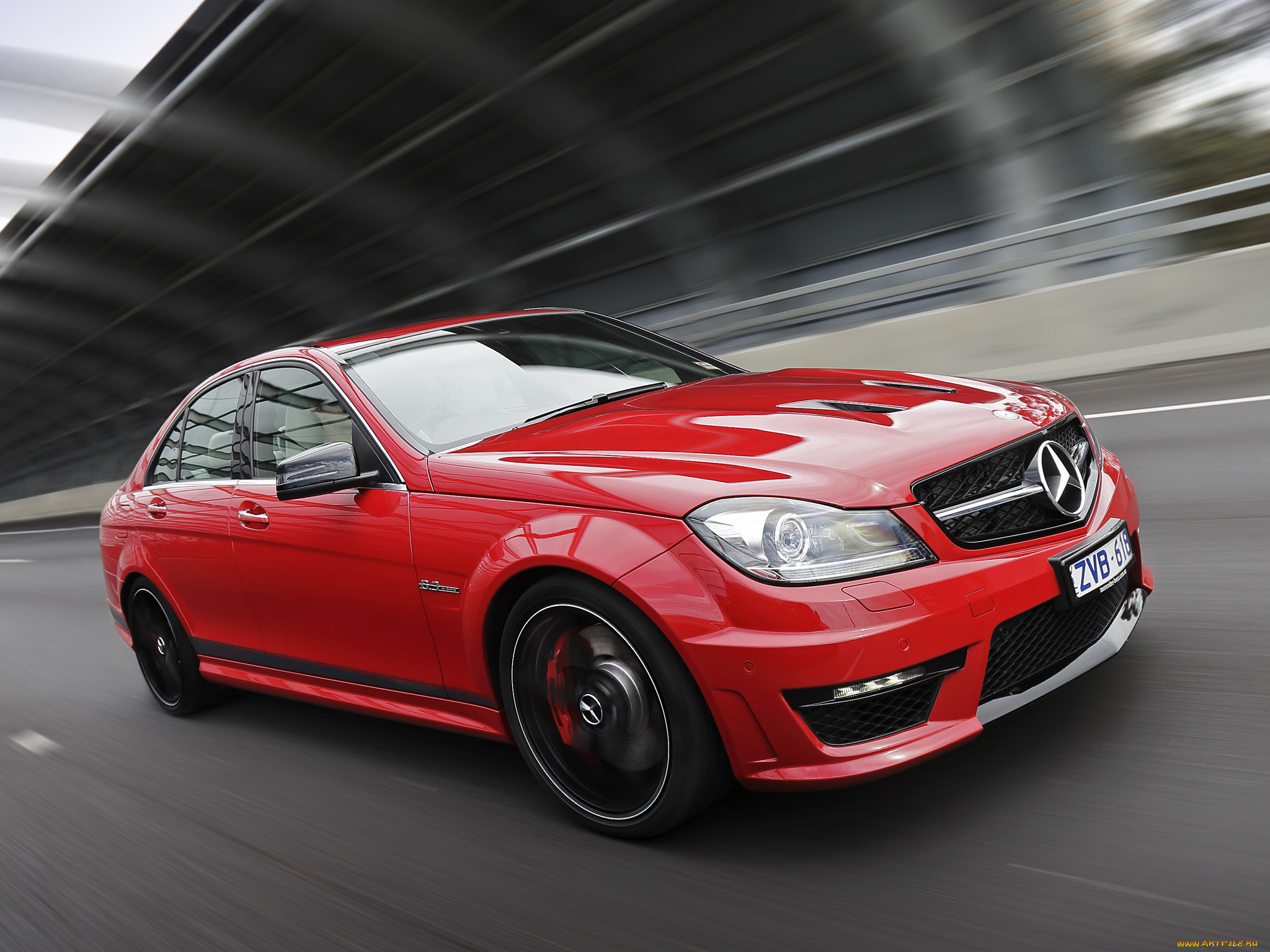 автомобили, mercedes-benz, c, 63, amg, edition, 507, au-spec, w204, 2013г, красный