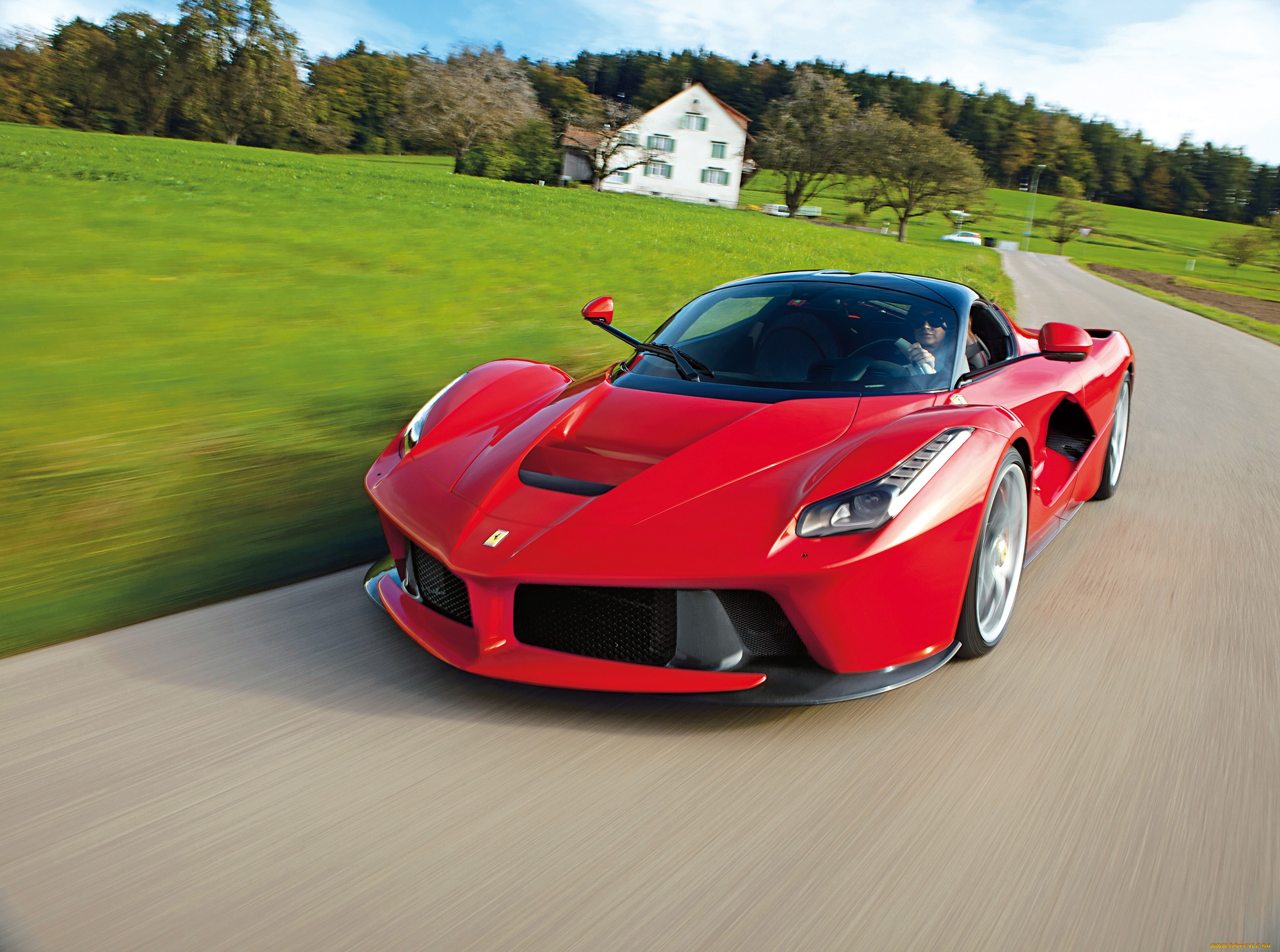 автомобили, ferrari, la, 2013г, красный