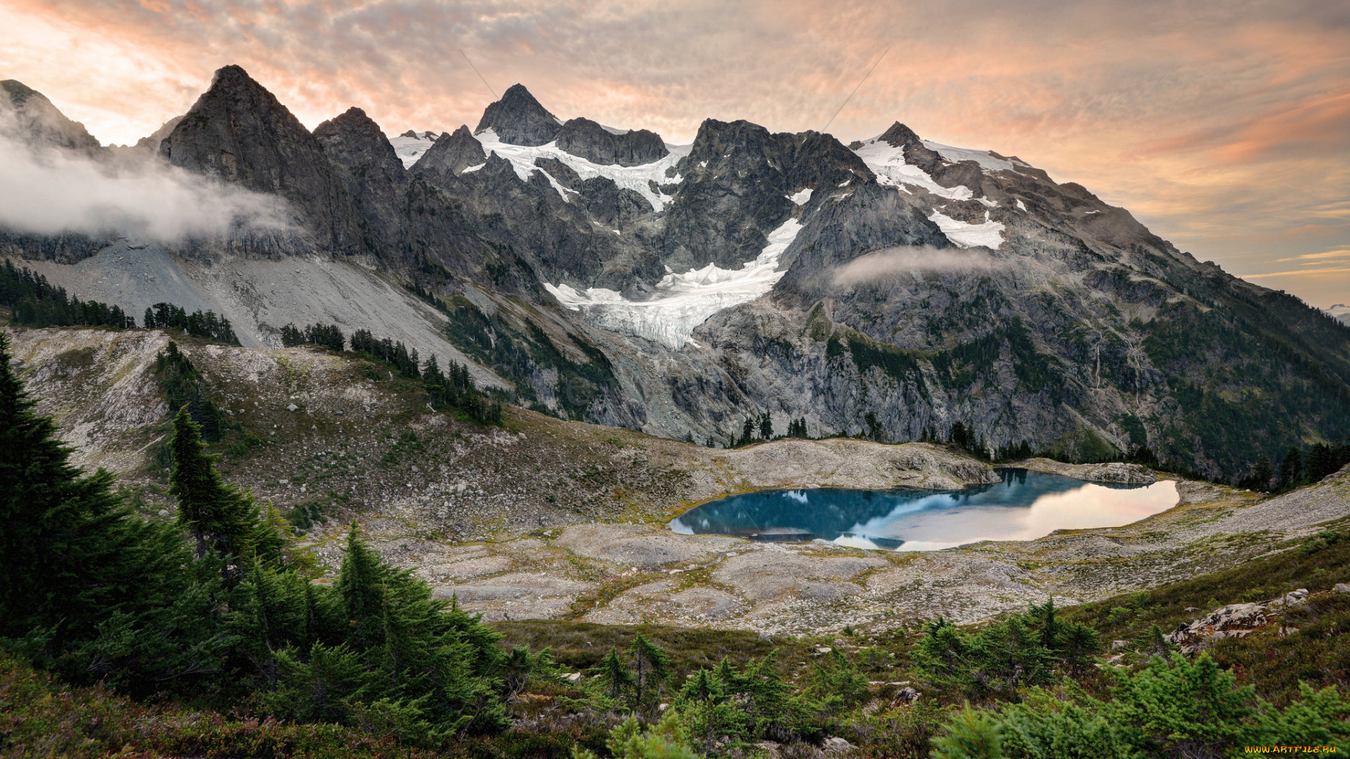 природа, реки, озера, горы, озеро