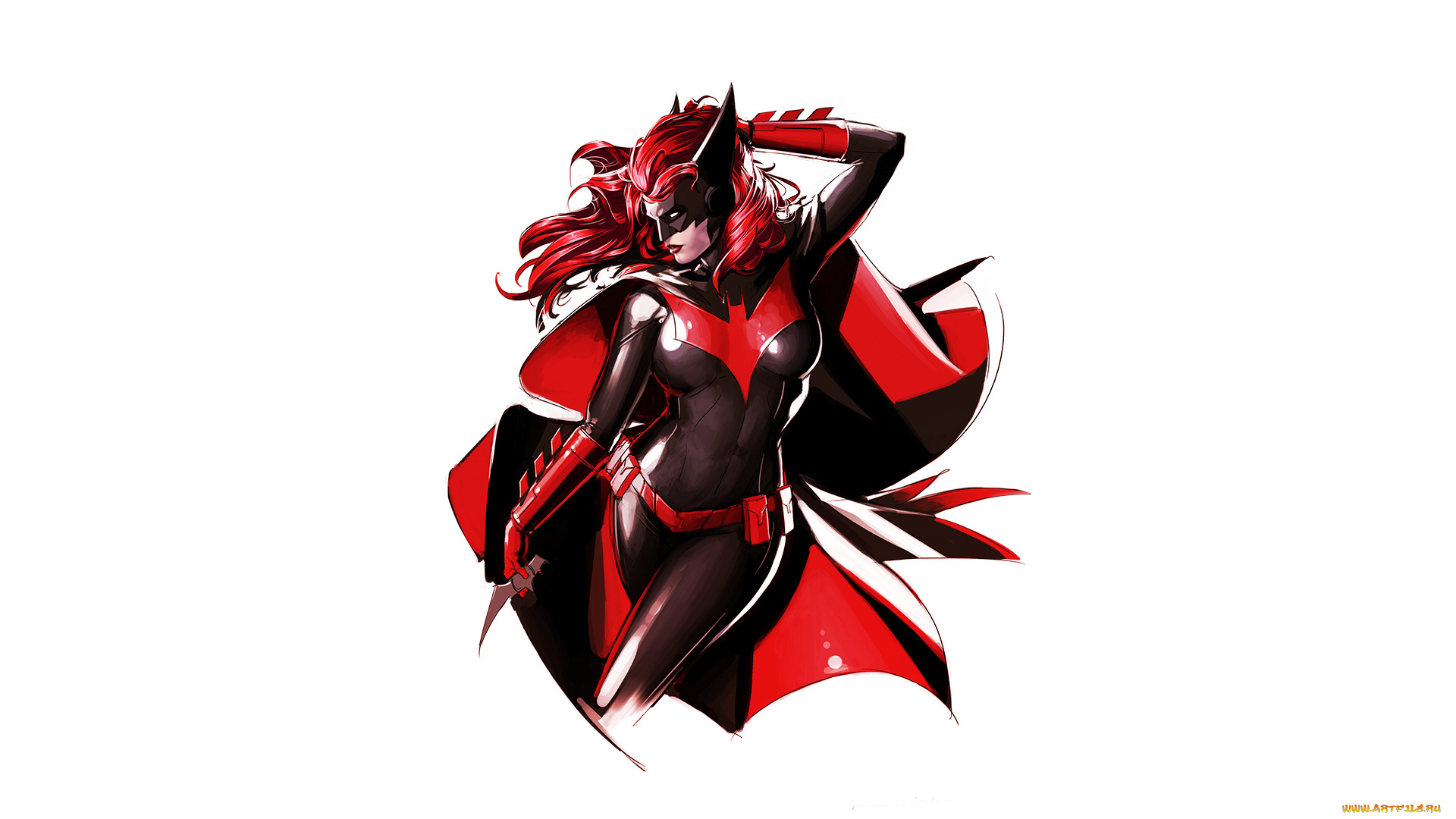 рисованное, комиксы, девушка, фон, униформа