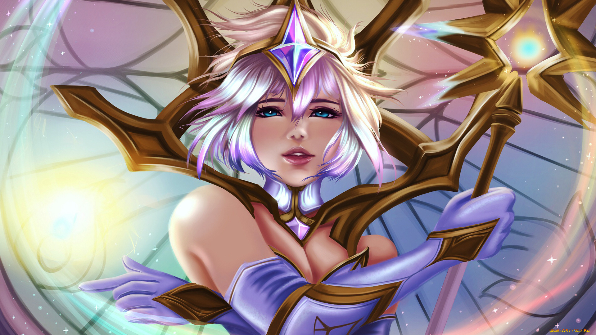 3д, графика, фантазия, , fantasy, девушка, взгляд, фон