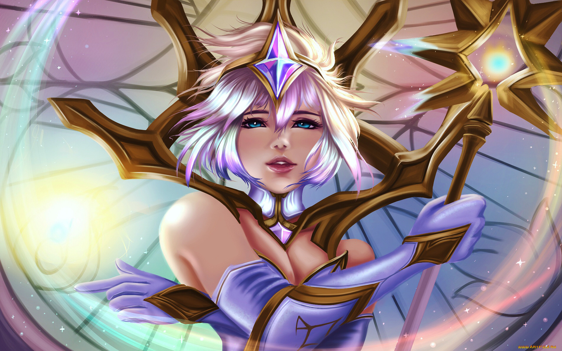 3д, графика, фантазия, , fantasy, девушка, взгляд, фон