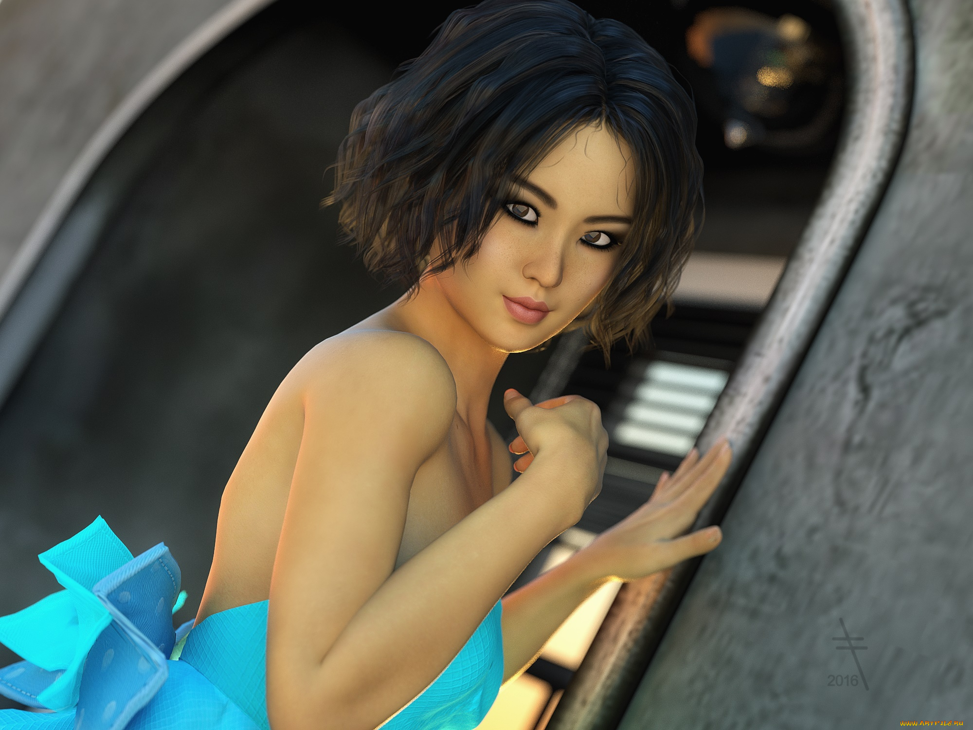 3д, графика, люди, , people, девушка, взгляд, фон