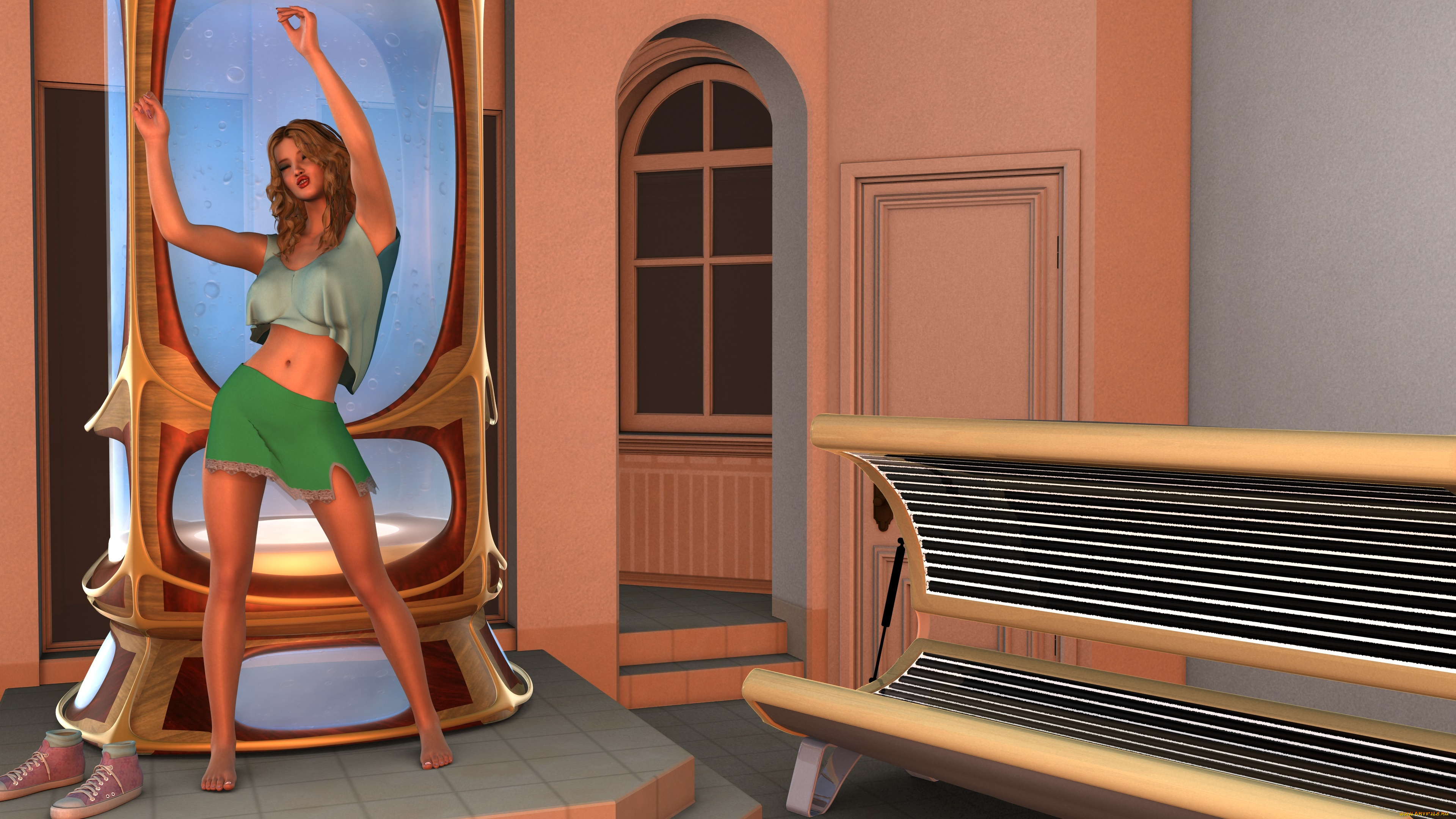 3д, графика, люди, , people, фон, взгляд, девушка