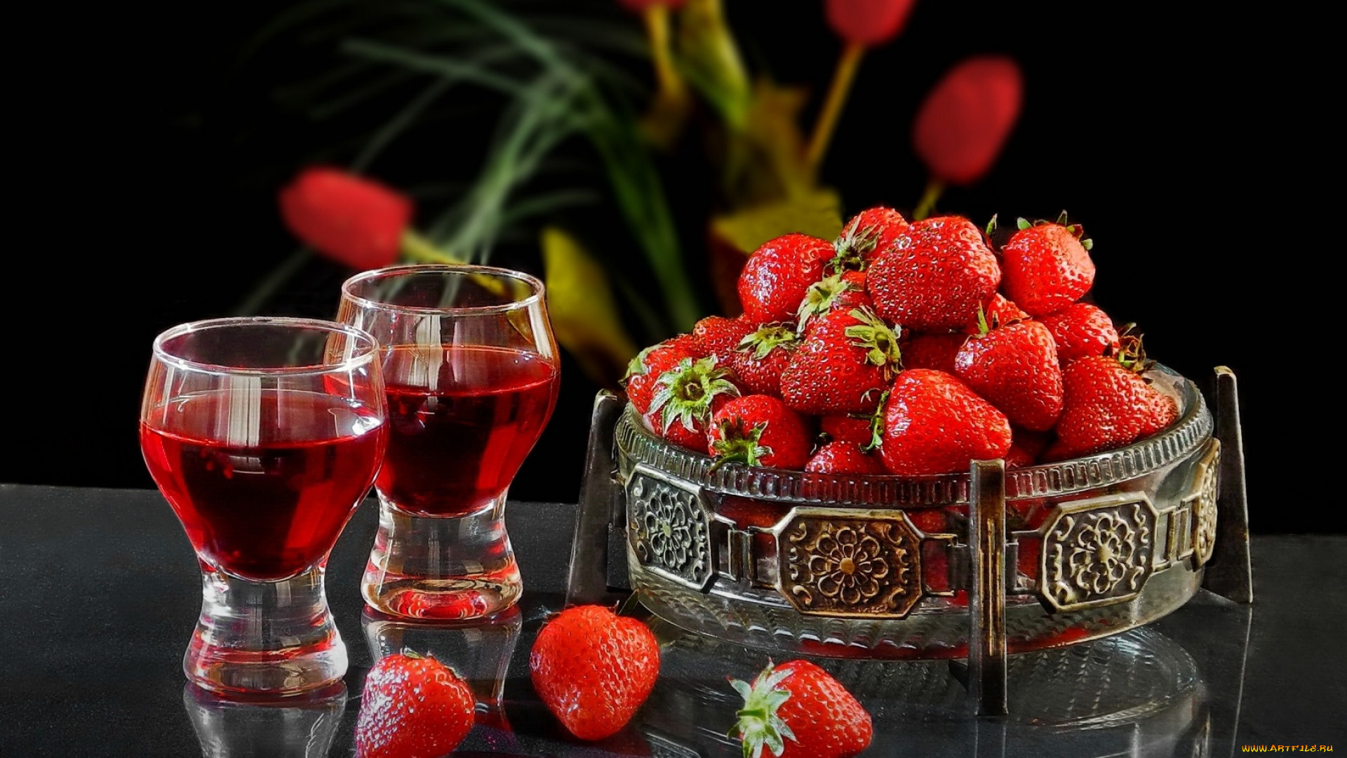 еда, клубника, , земляника