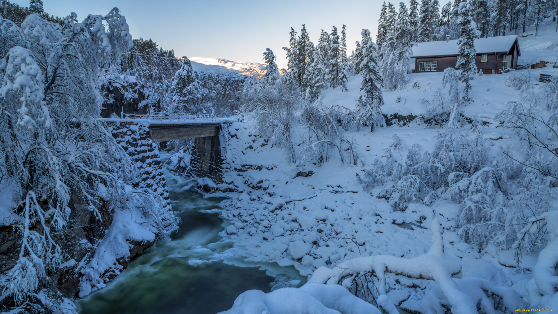 города, -, пейзажи, снег, зима