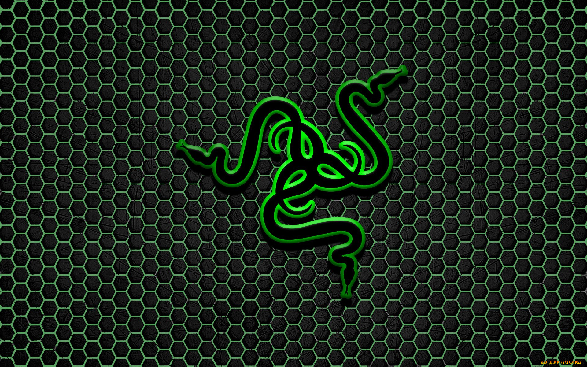 компьютеры, razer, логотип, фон