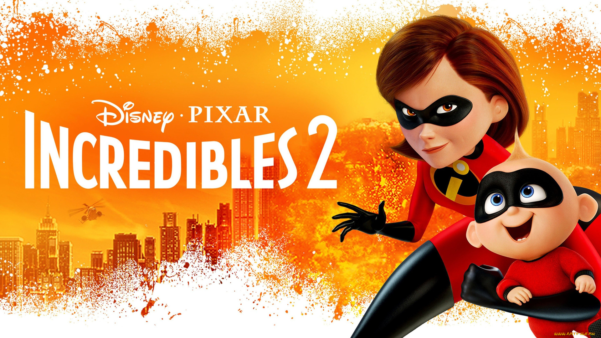 incredibles, 2, мультфильмы, постер, мультфильм, incredibles, 2, cуперсемейка