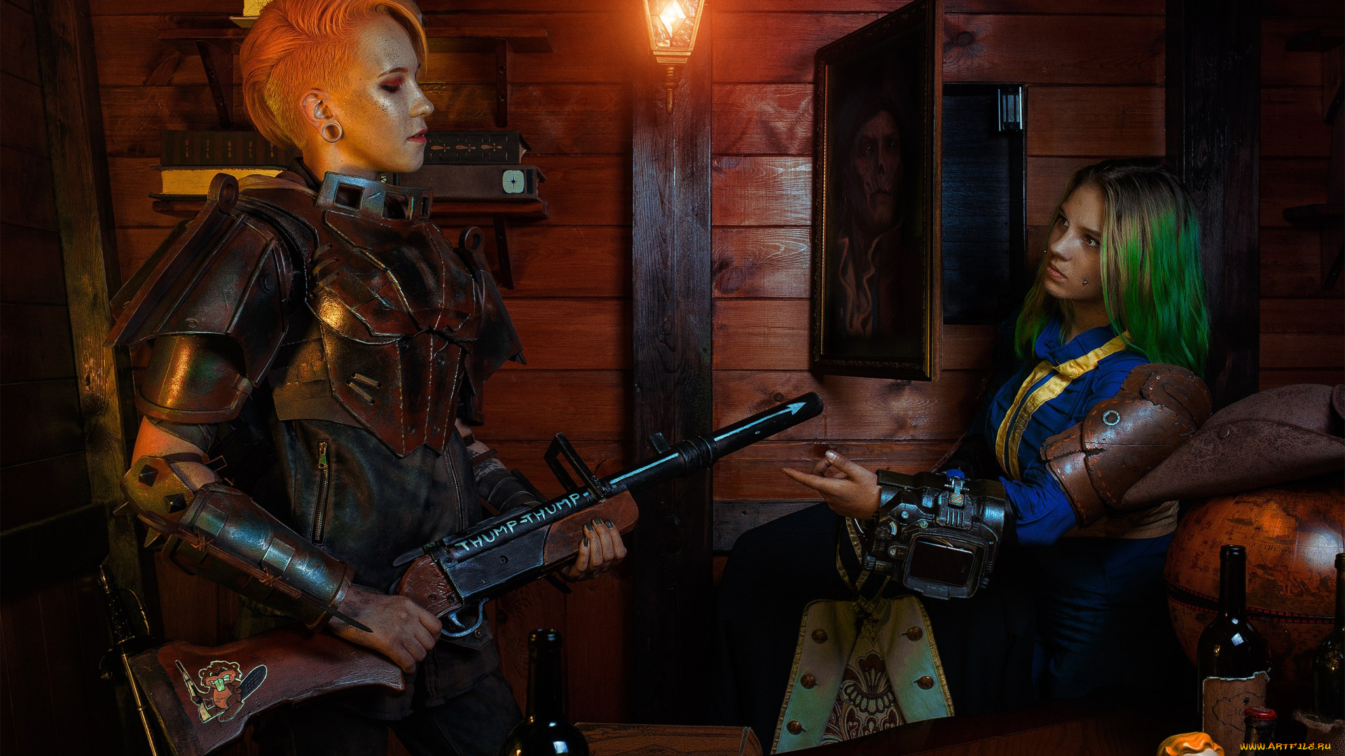 разное, cosplay, , косплей, портрет, оружие, механизм, fallout, 4, броня, девушки