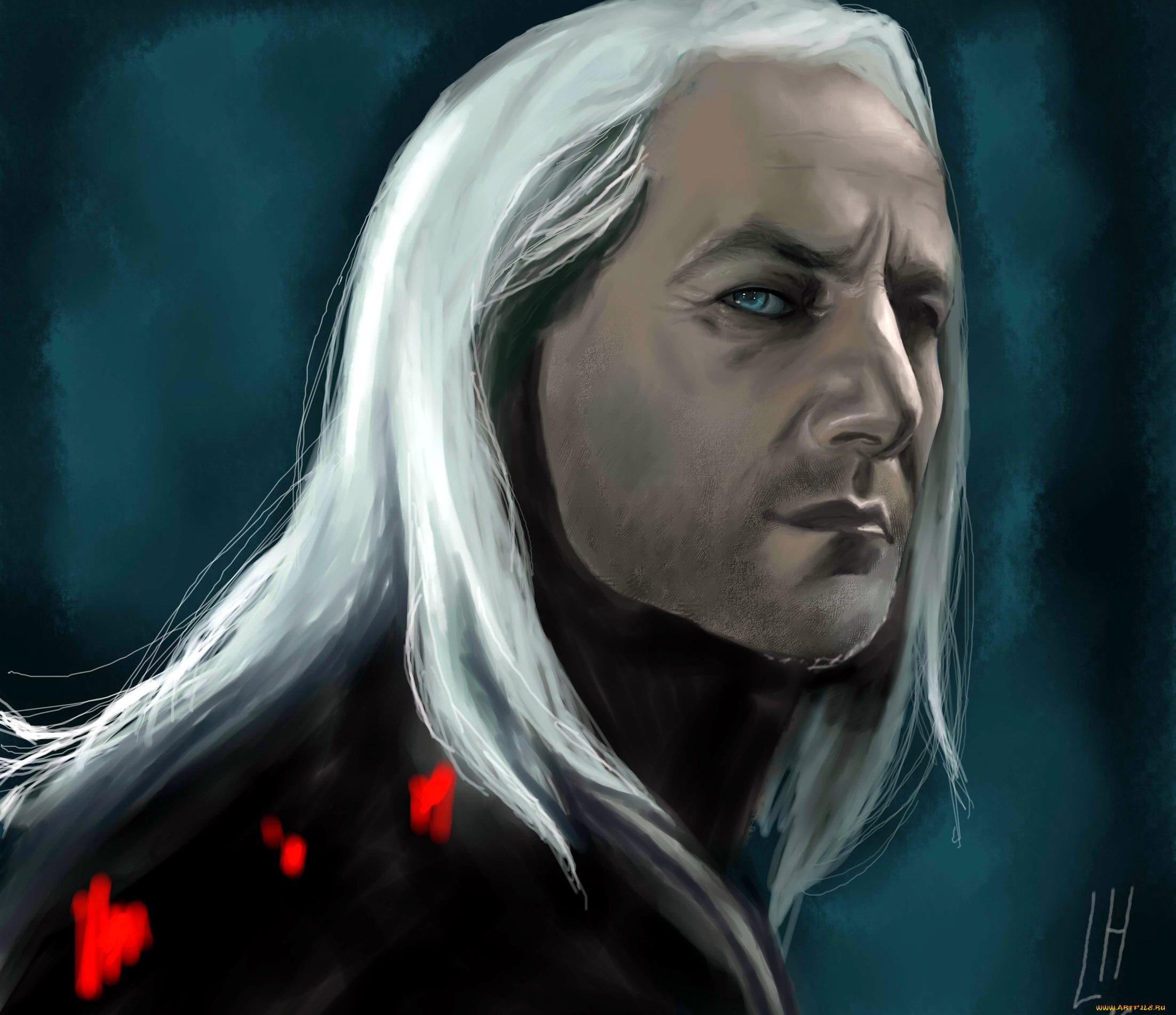 рисованное, кино, лицо, малфой, люциус