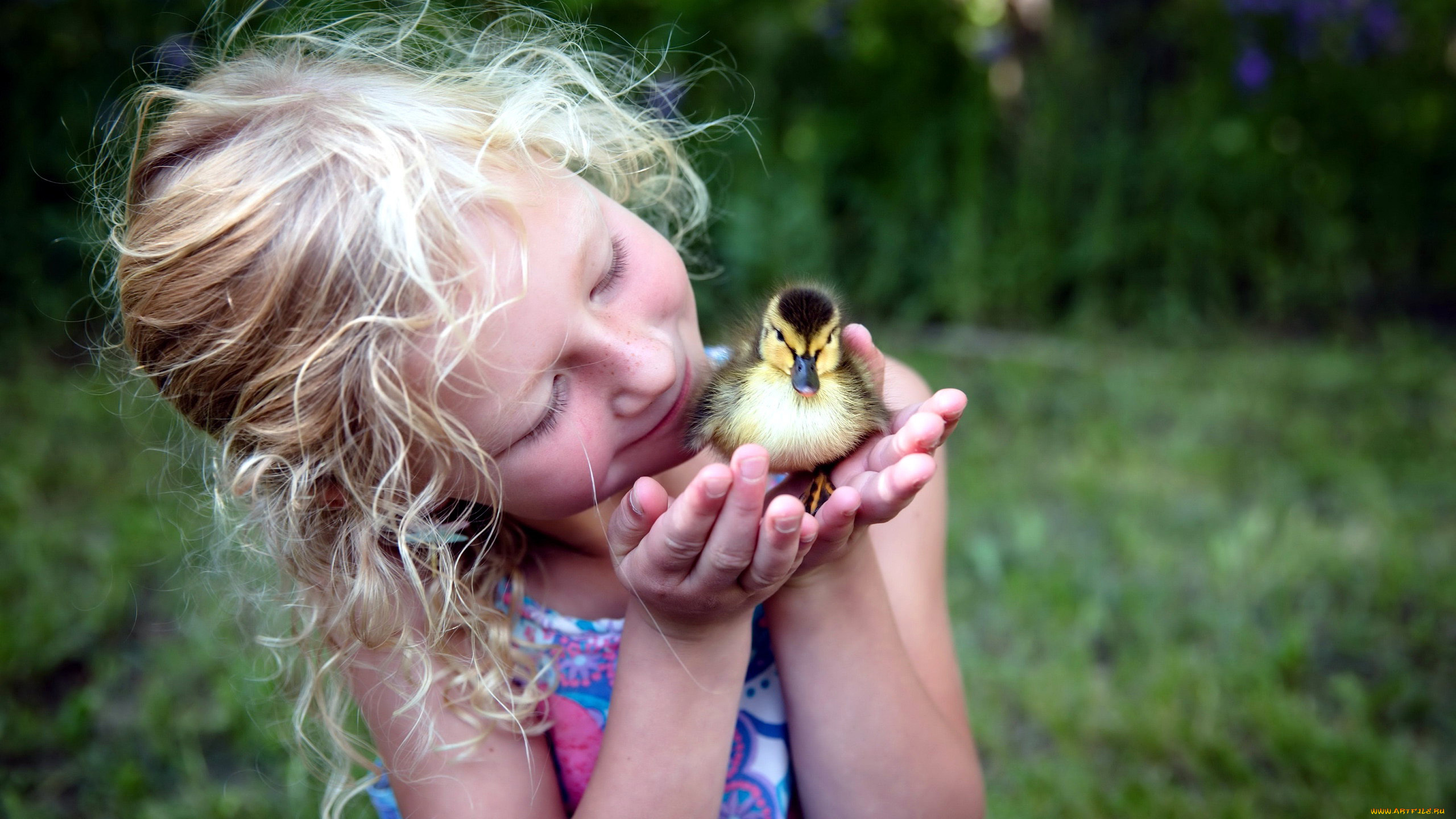 разное, настроения, утенок, девочка