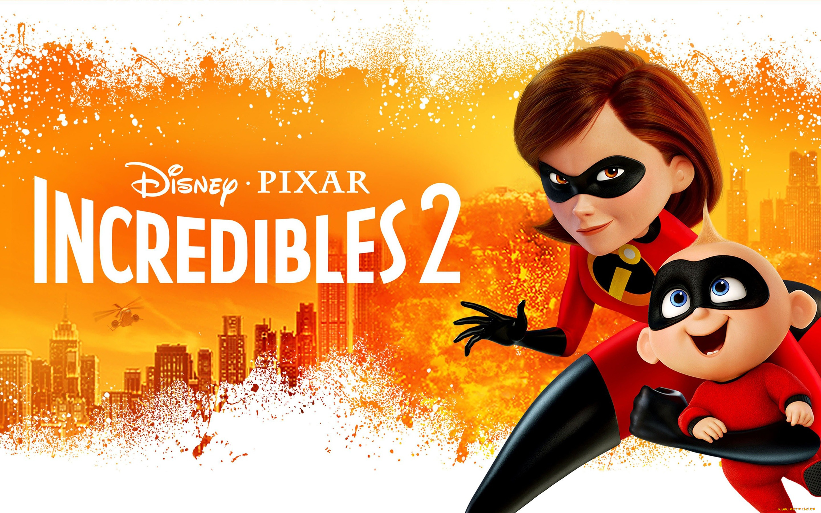 incredibles, 2, мультфильмы, постер, мультфильм, incredibles, 2, cуперсемейка